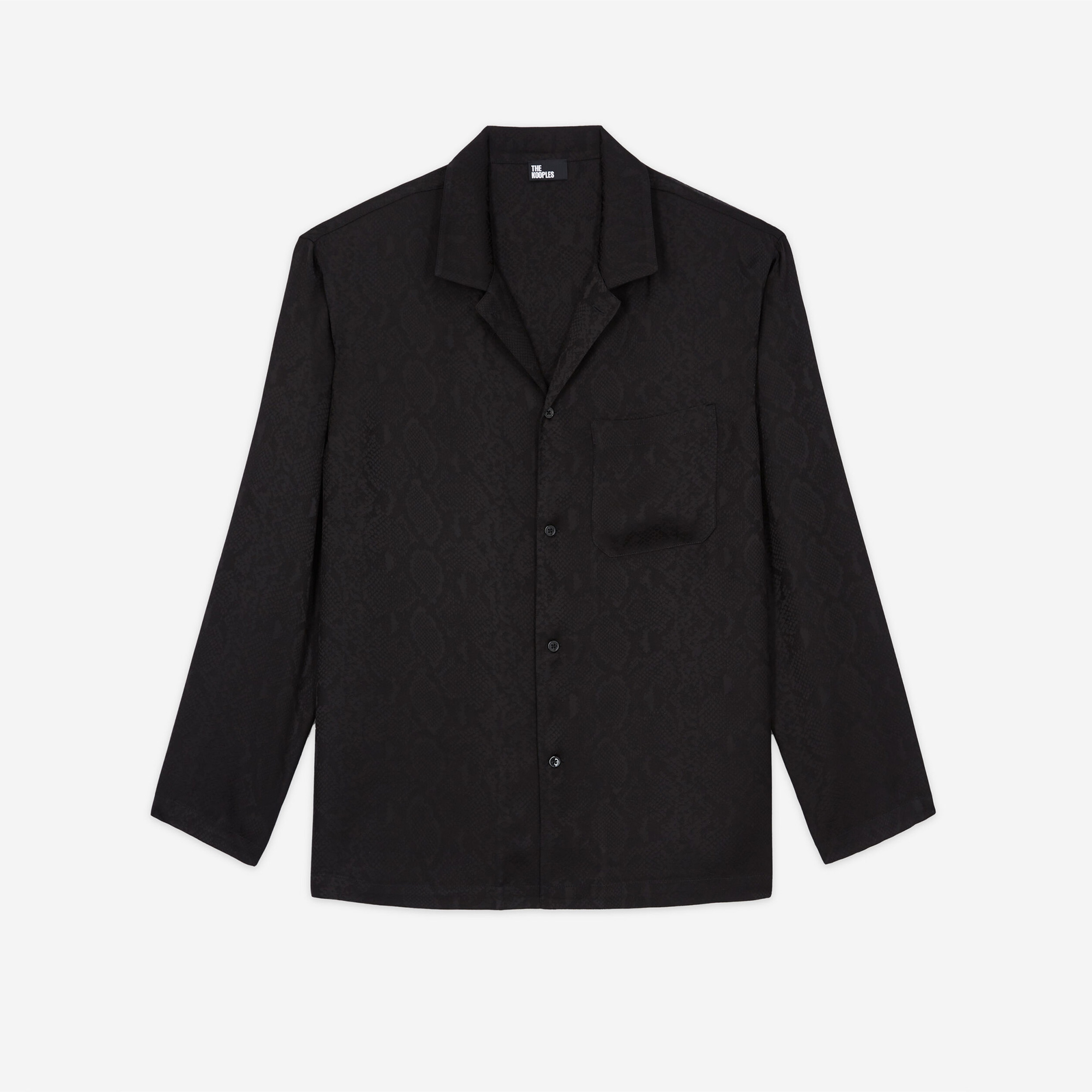 ERKEK DESENLİ SİYAH GÖMLEK