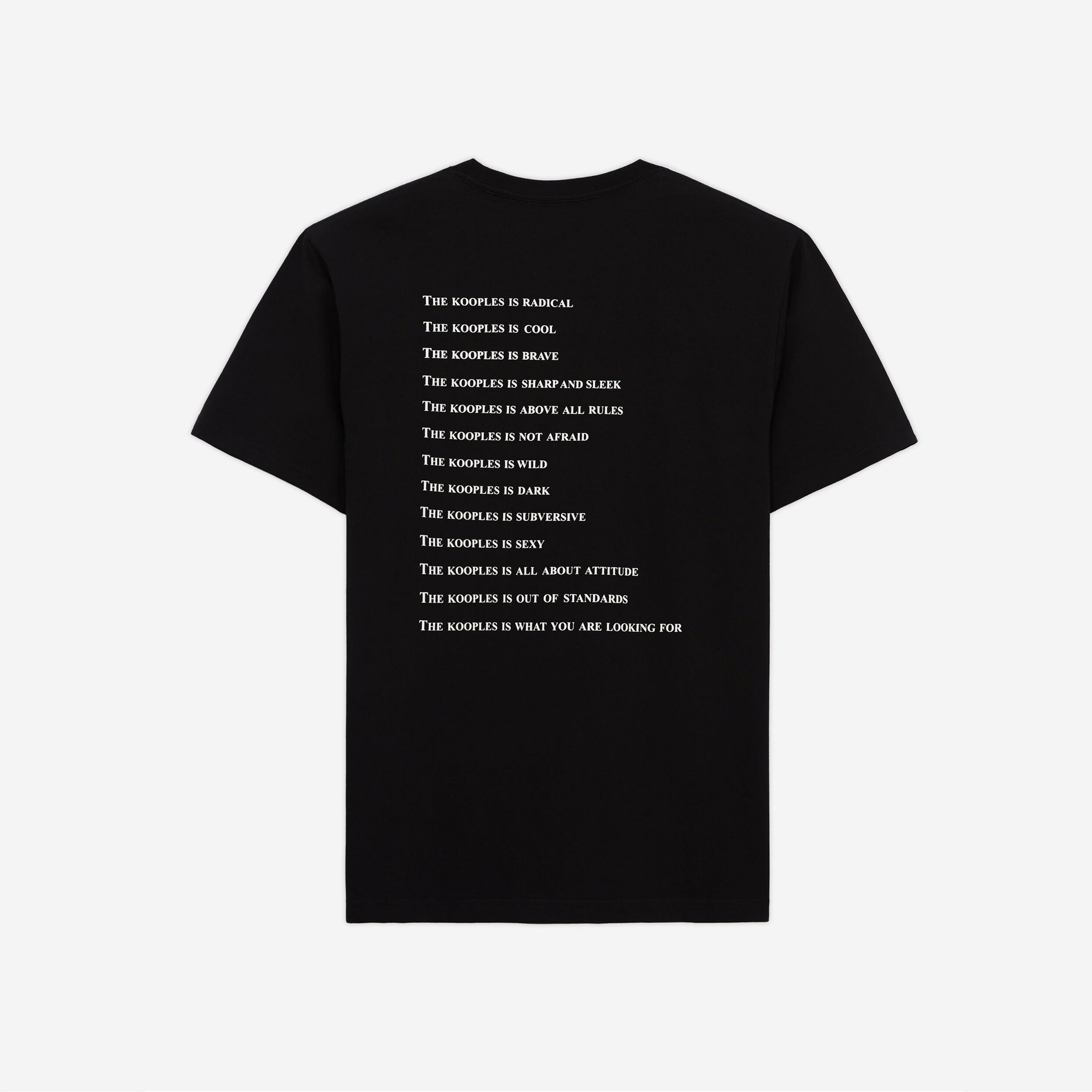 ERKEK BASKILI SİYAH T-SHIRT