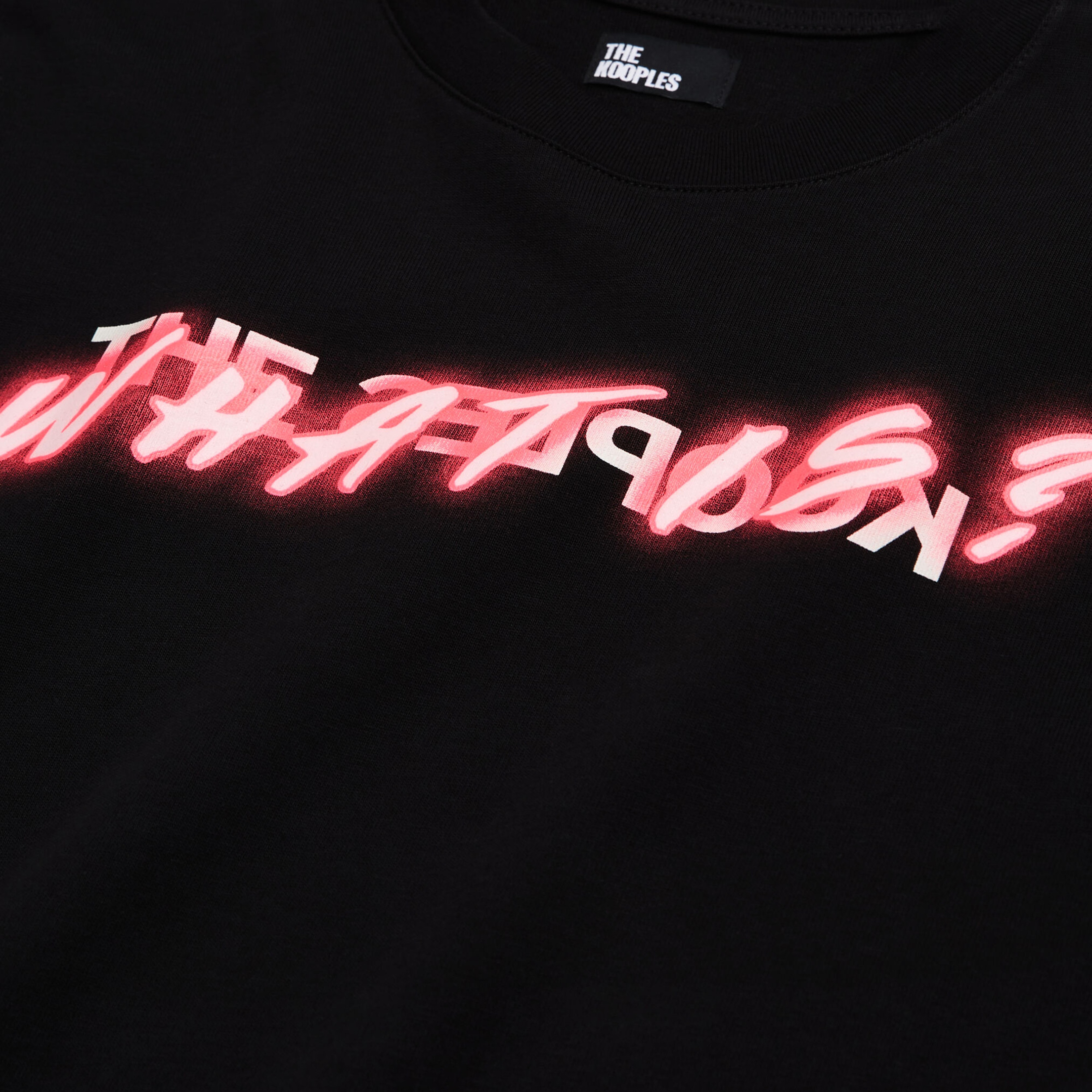 ERKEK BASKILI SİYAH T-SHIRT