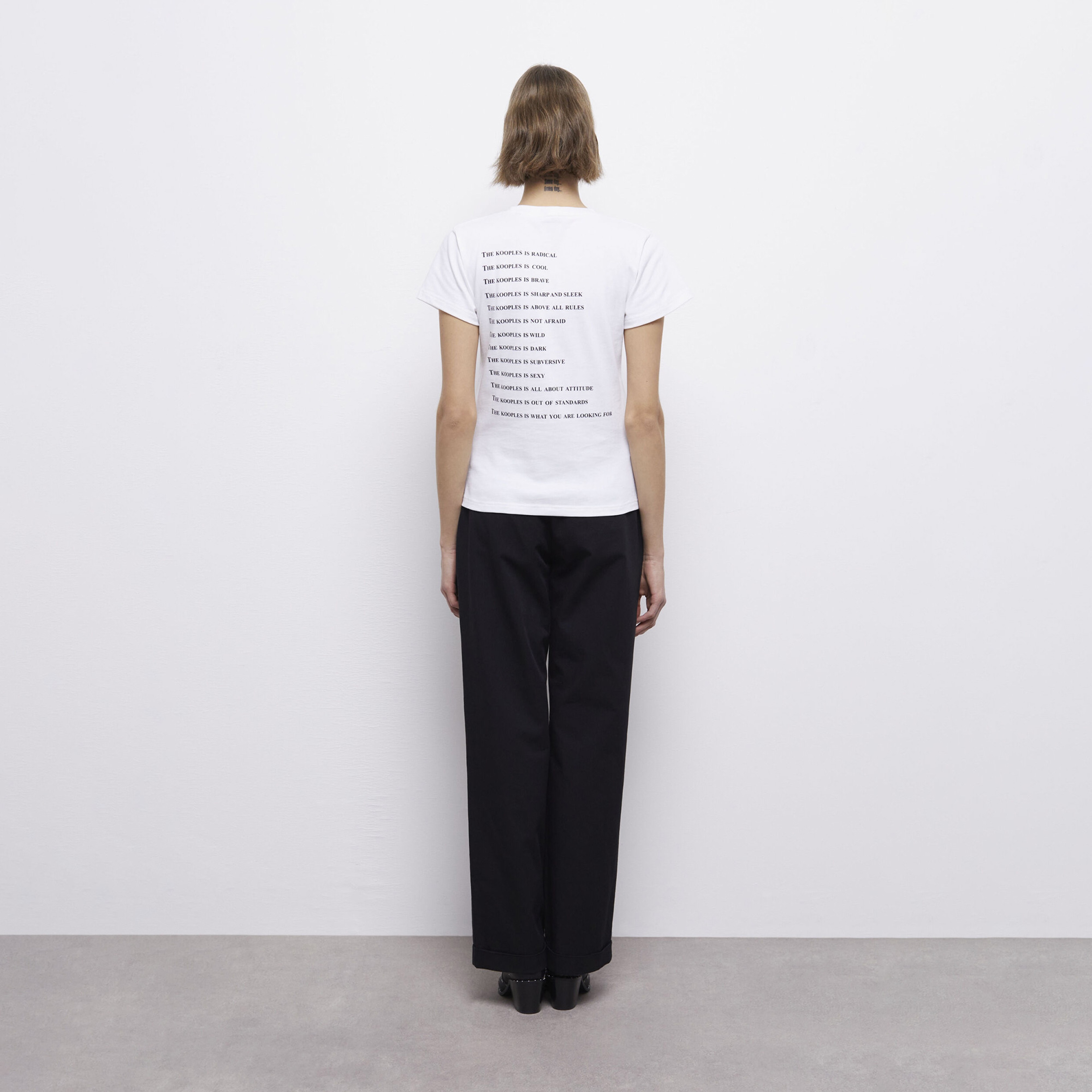 KADIN BASKILI BEYAZ T-SHIRT