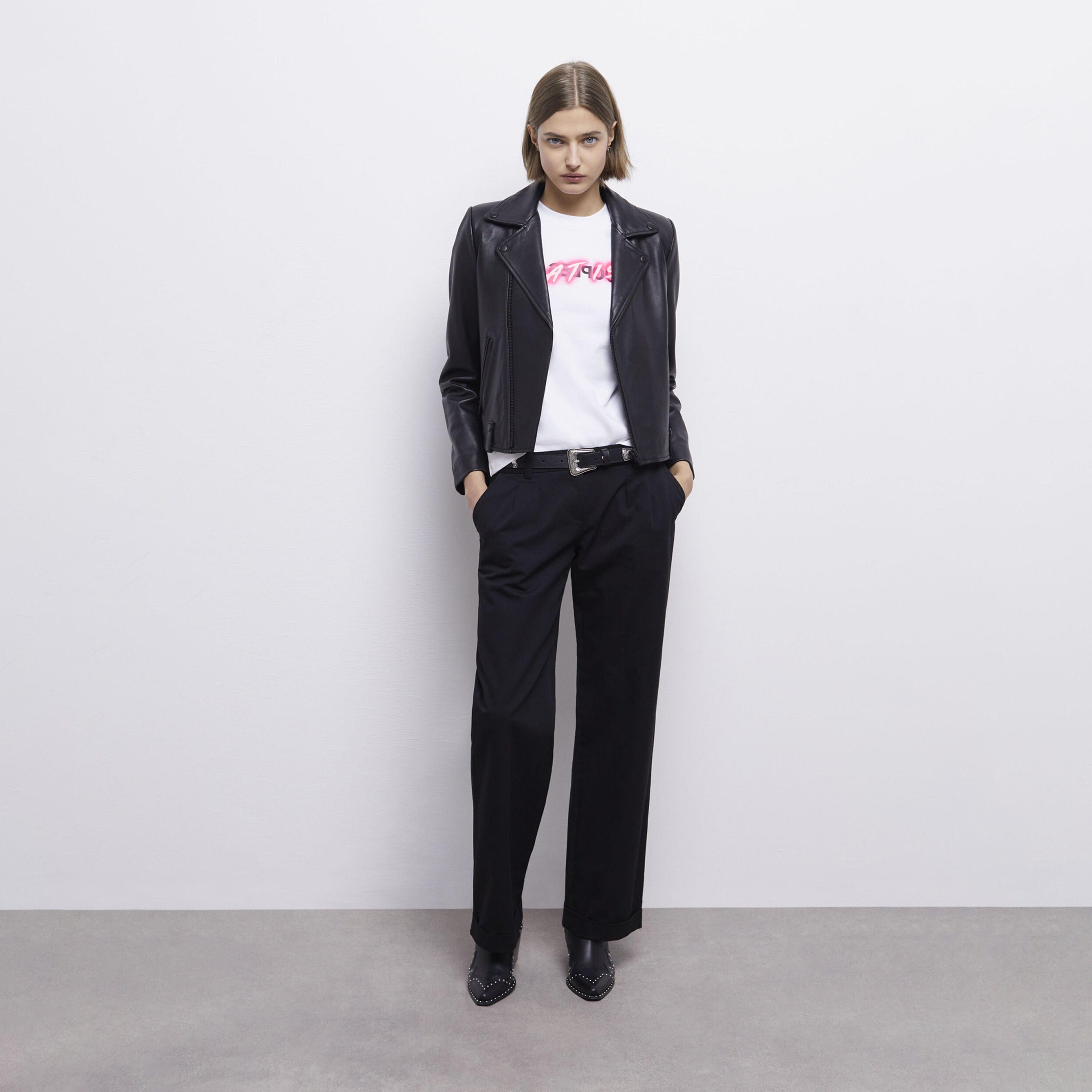 KADIN BASKILI BEYAZ T-SHIRT