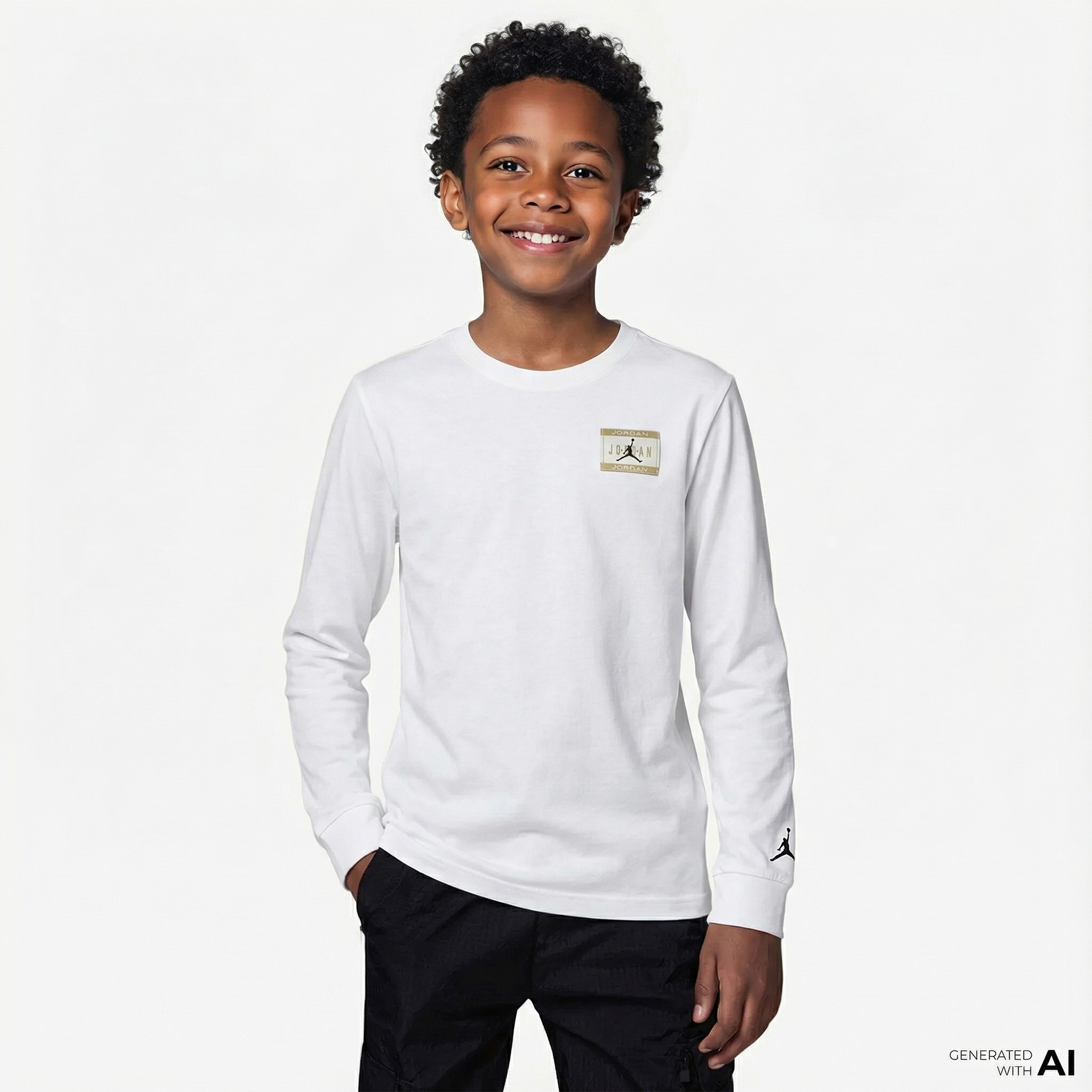 Jordan Air Jordan Label Çocuk Beyaz T-Shirt