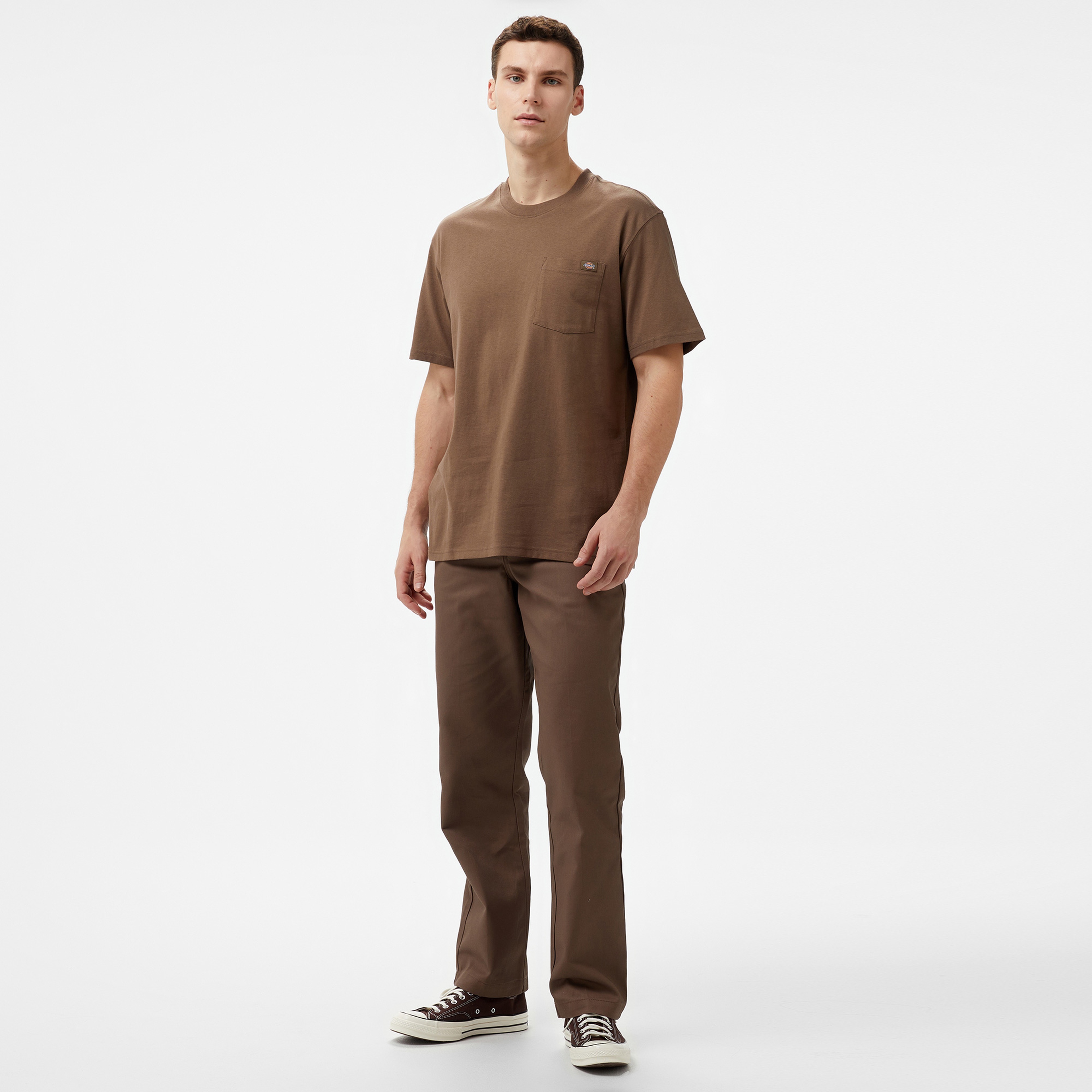 Dickies Luray Pocket Kahverengi Erkek T-Shirt