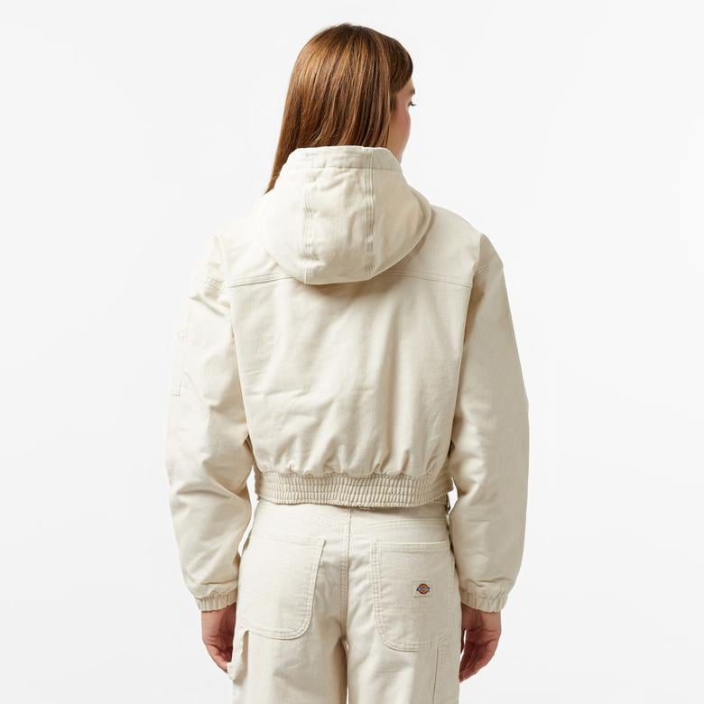 Dickies Corduroy Hooded Beyaz Kadın Ceket