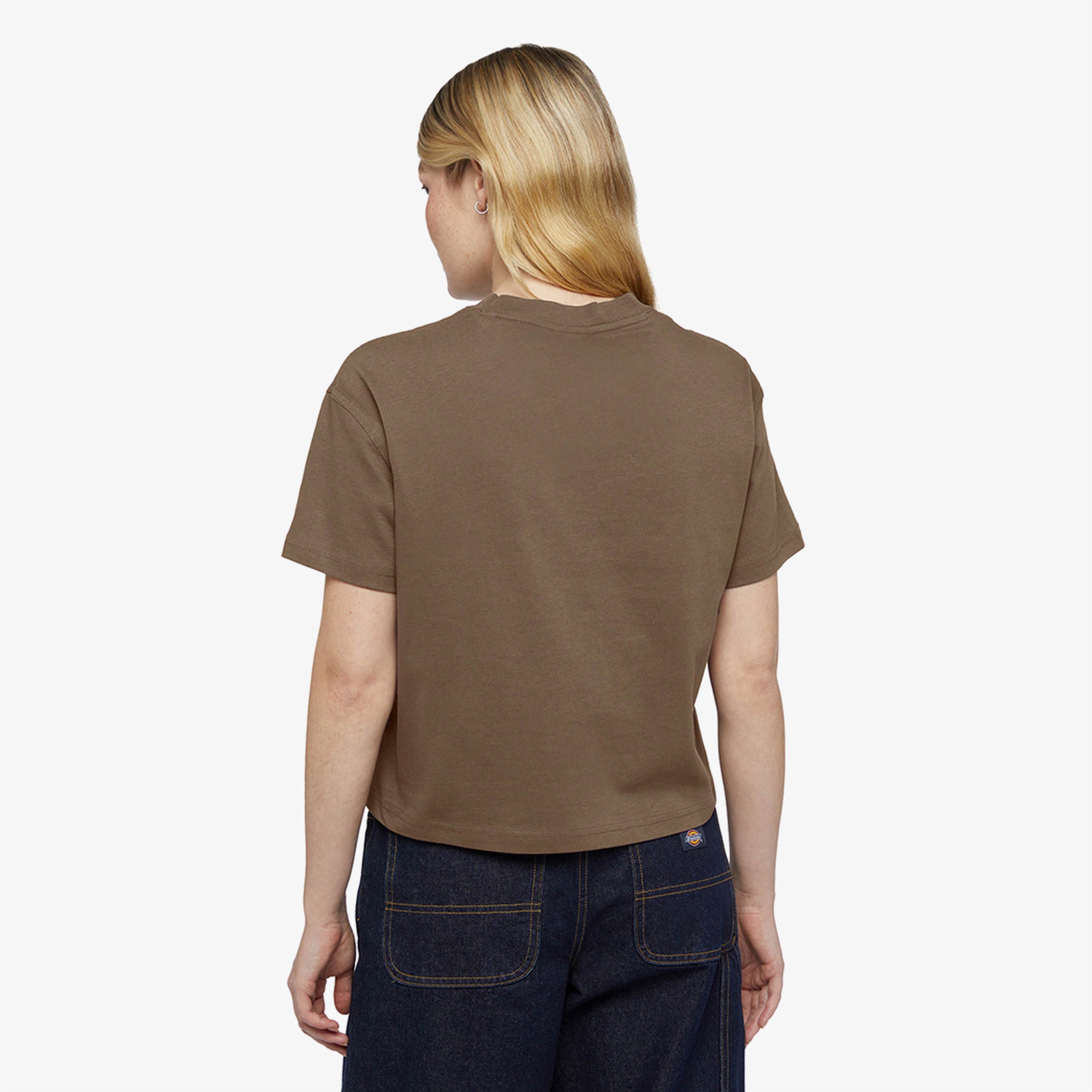 Dickies Oakport Boxy Kadın Kahverengi T-Shirt
