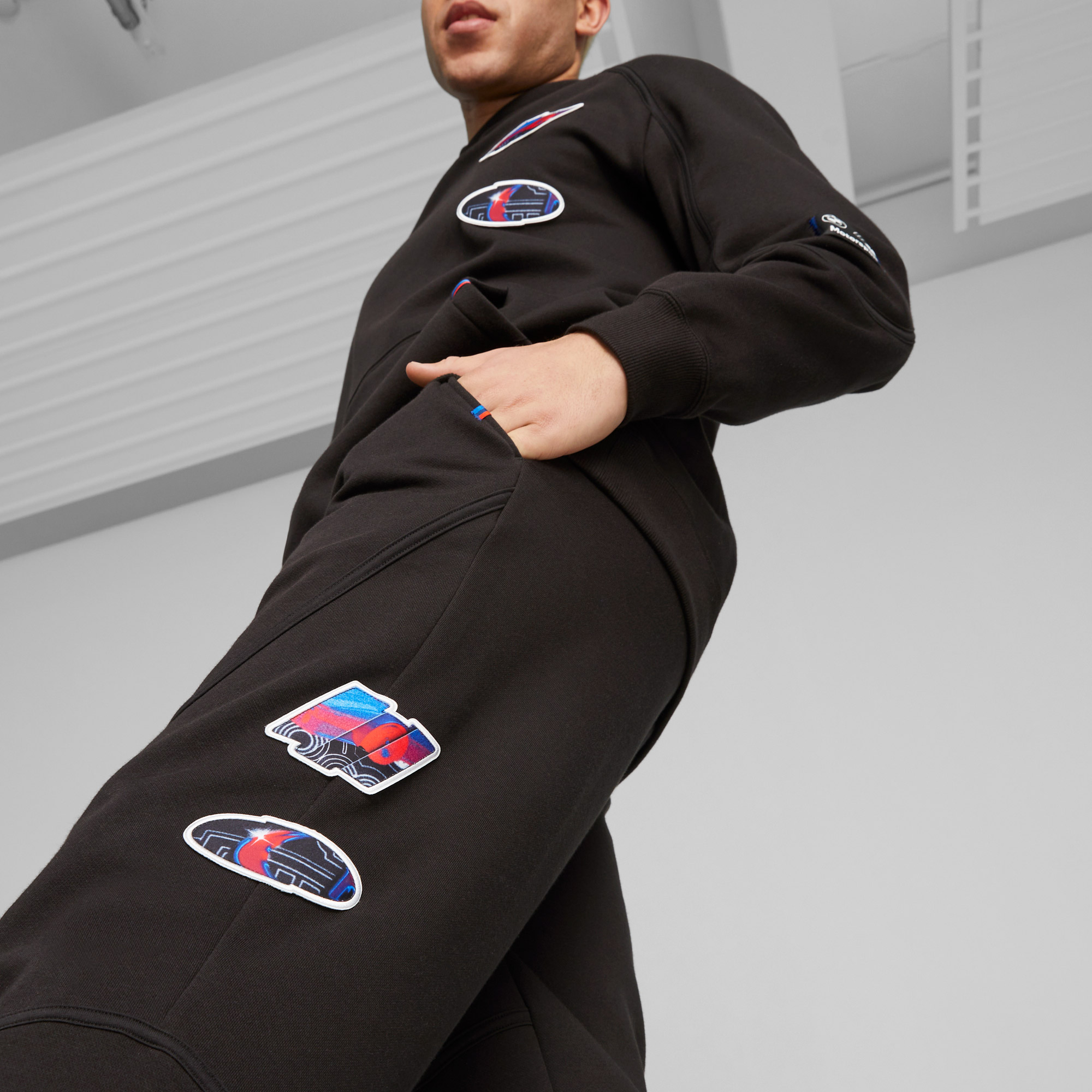 Puma Bmw Mms Stat Erkek Siyah Eşofman Altı