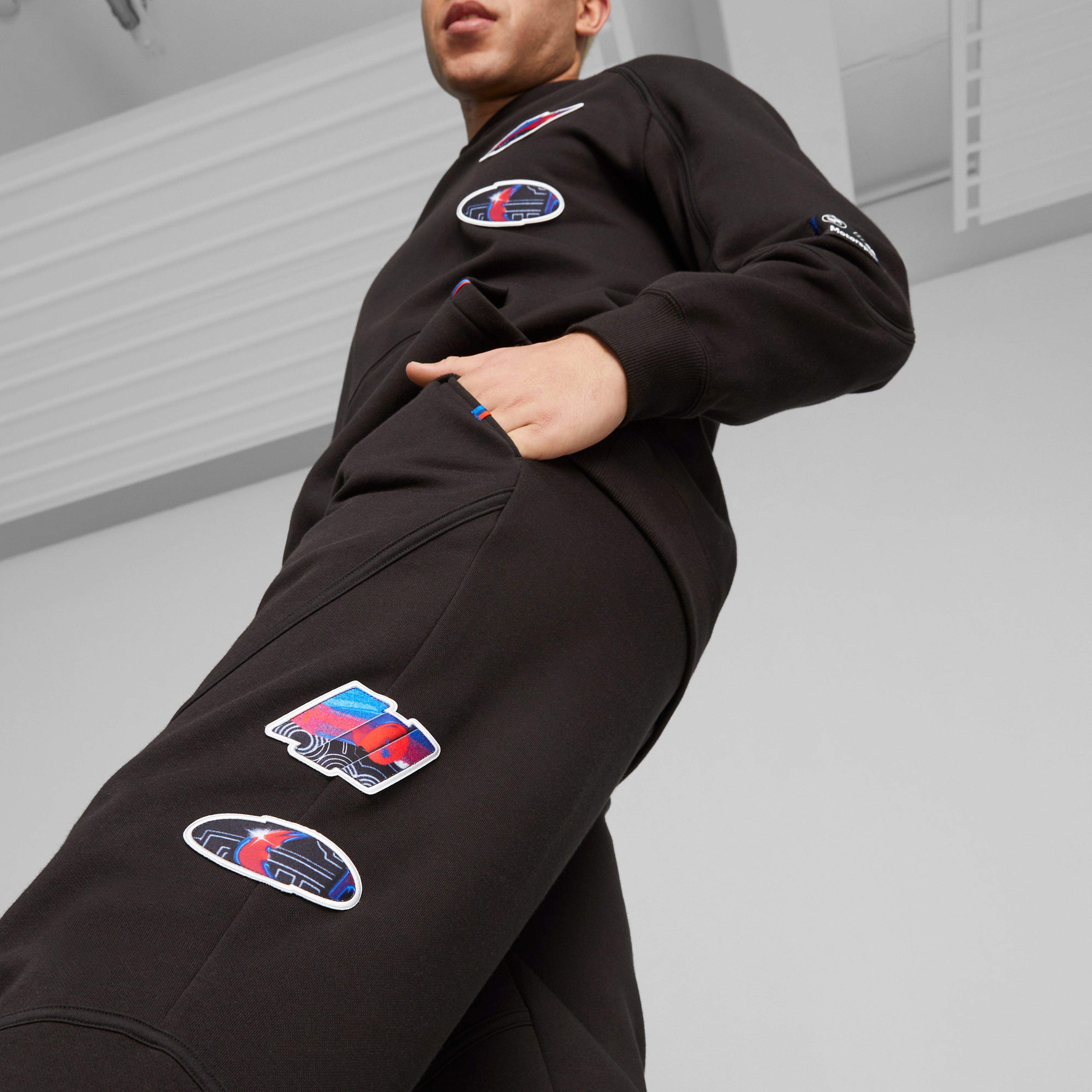 Puma Bmw Mms Stat Erkek Siyah Eşofman Altı