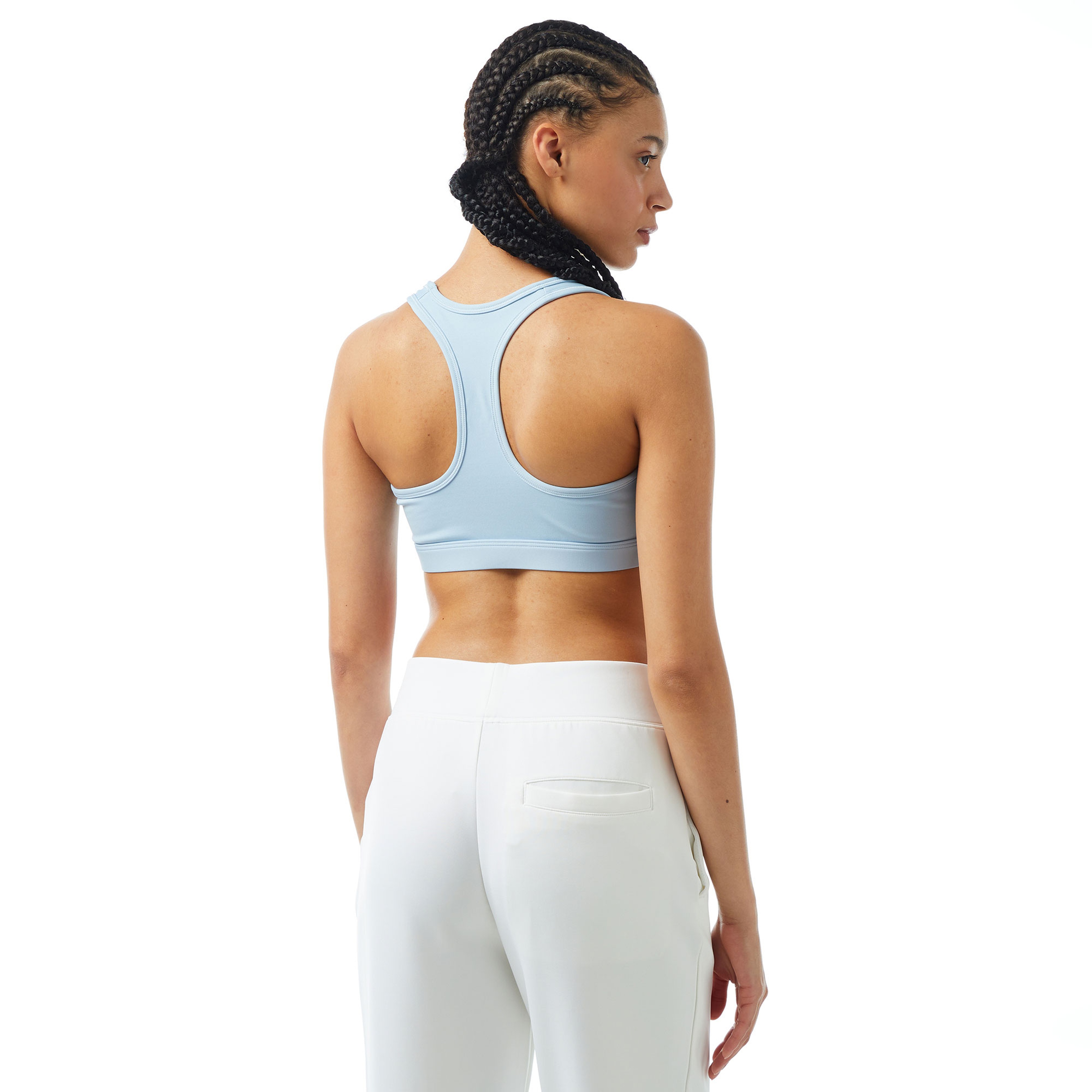 Nike Swoosh Medium Support Kadın Mavi Bra