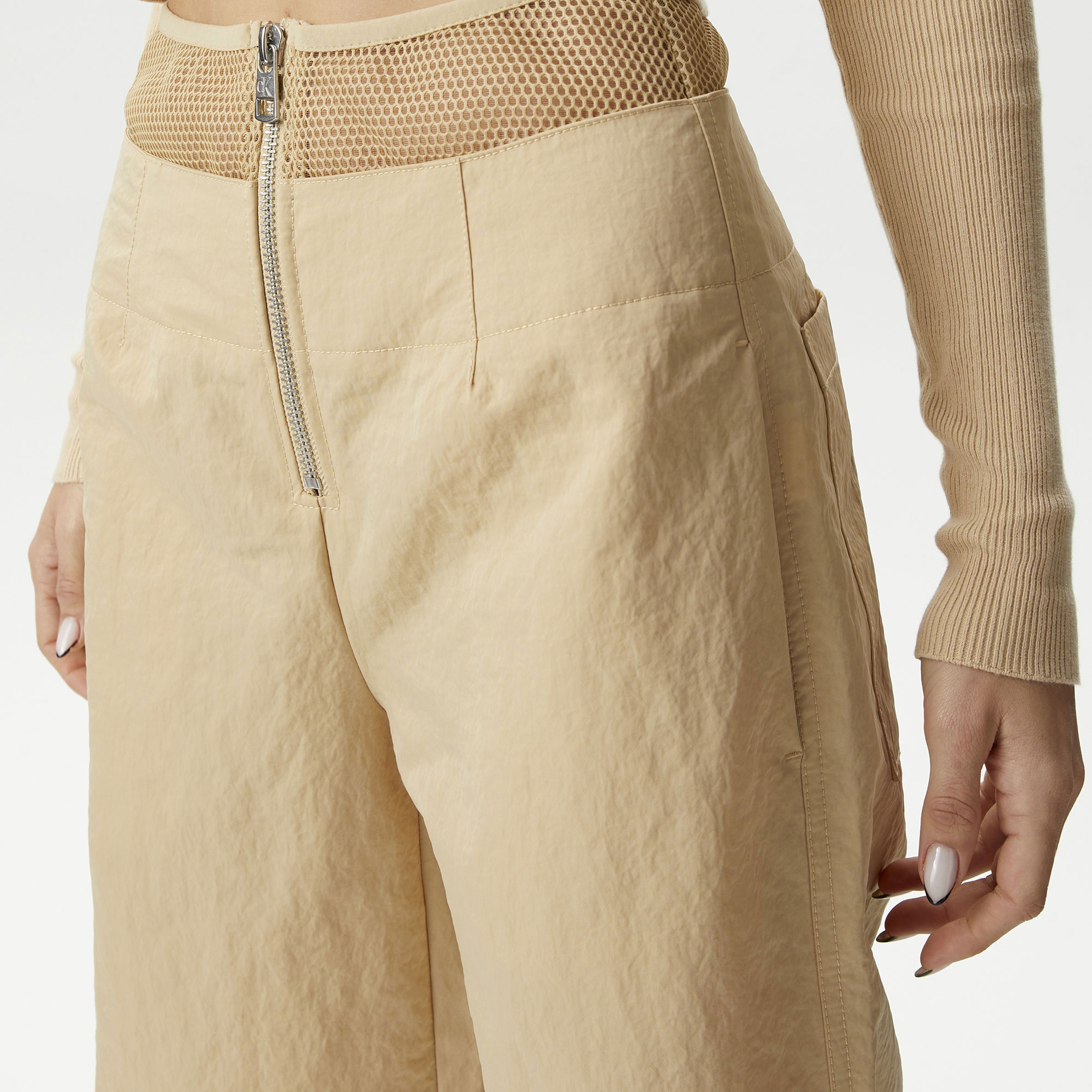 Calvin Klein Jeans Tier One Kadın Bej Pantolon