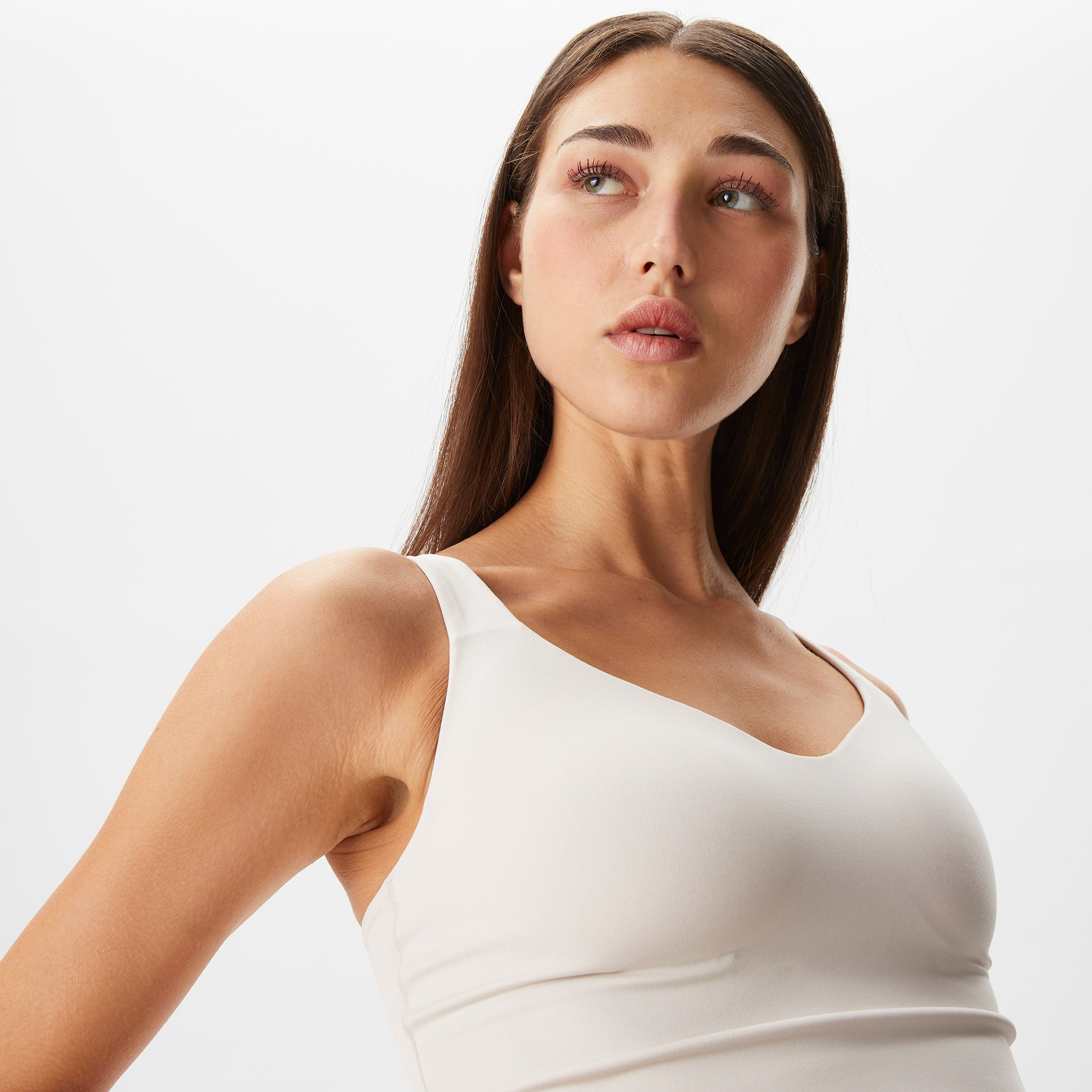 Nike Dri-Fit Alate Kadın Krem Bra