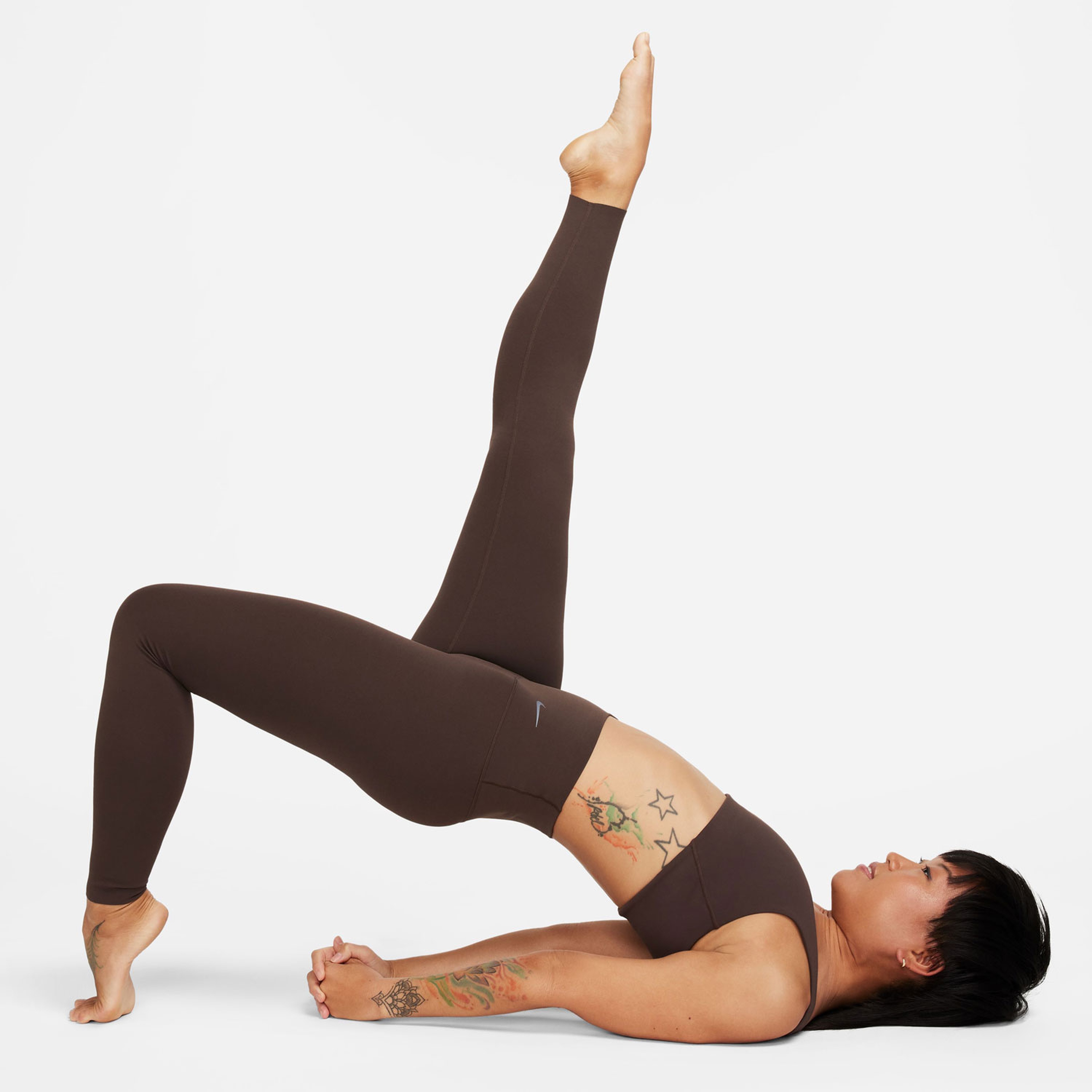 Nike Dri-Fit Zenvy High Rise Kadın Kahverengi Tayt