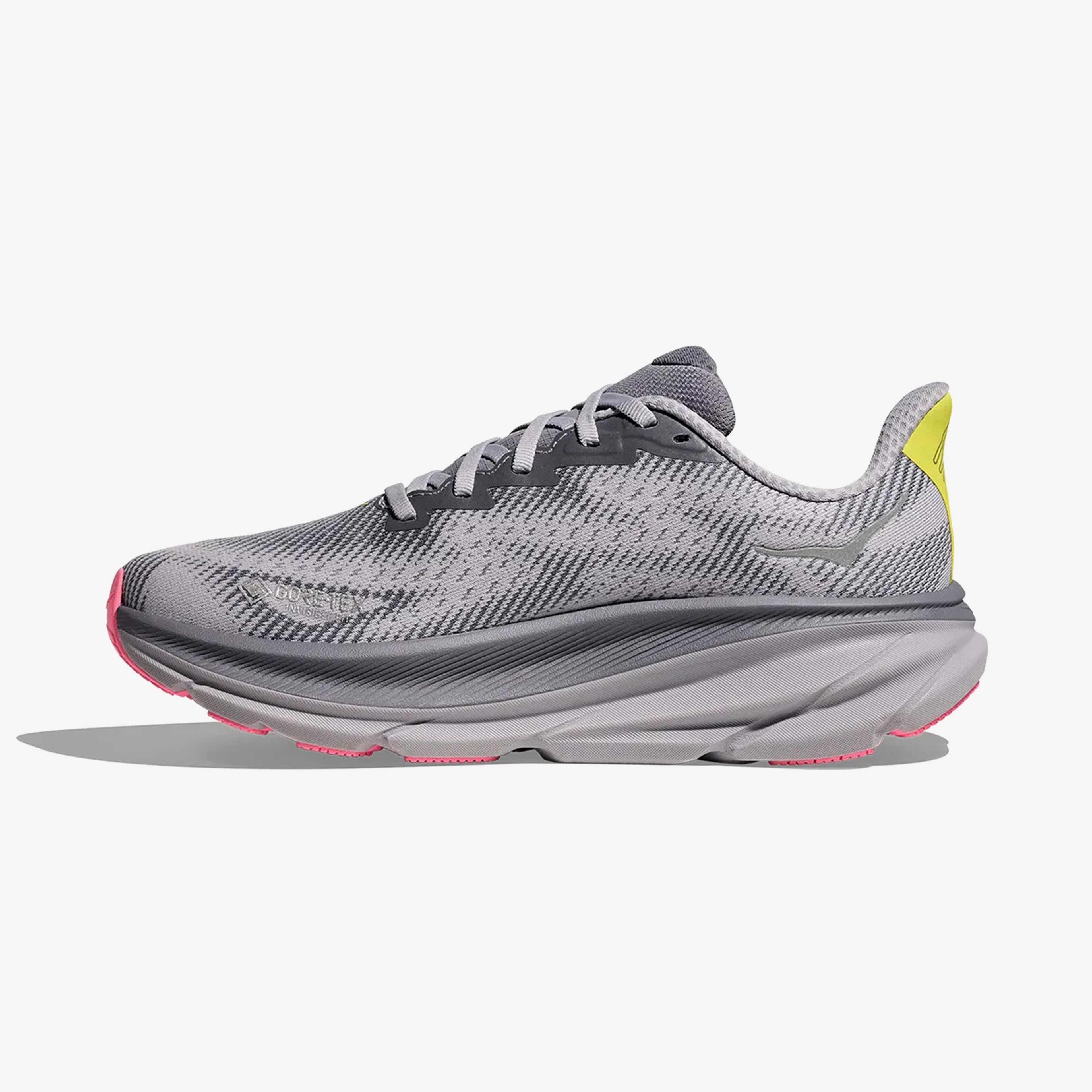 Hoka Clifton 9 Gore-Tex Kadın Gri Koşu Ayakkabısı