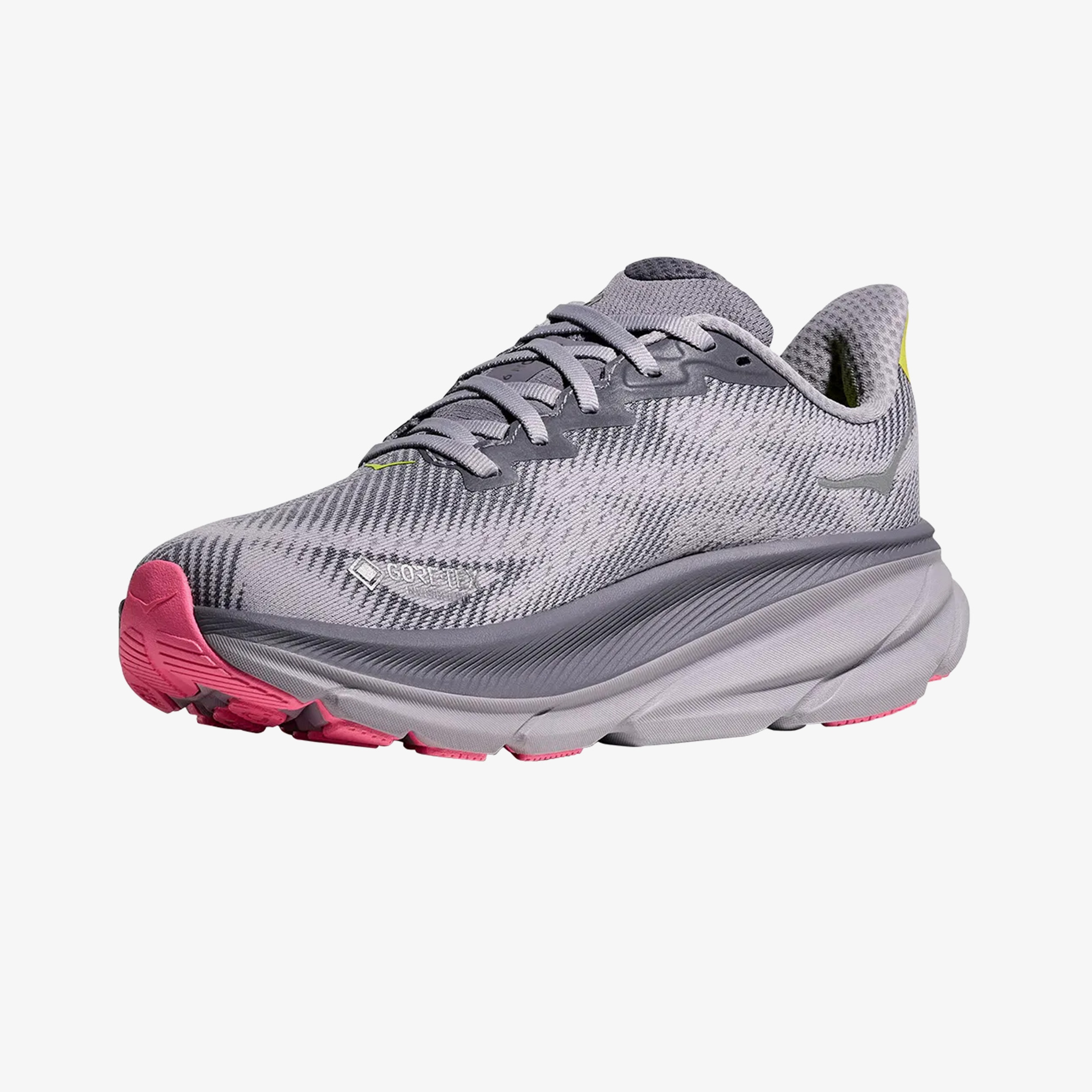 Hoka Clifton 9 Gore-Tex Kadın Gri Koşu Ayakkabısı