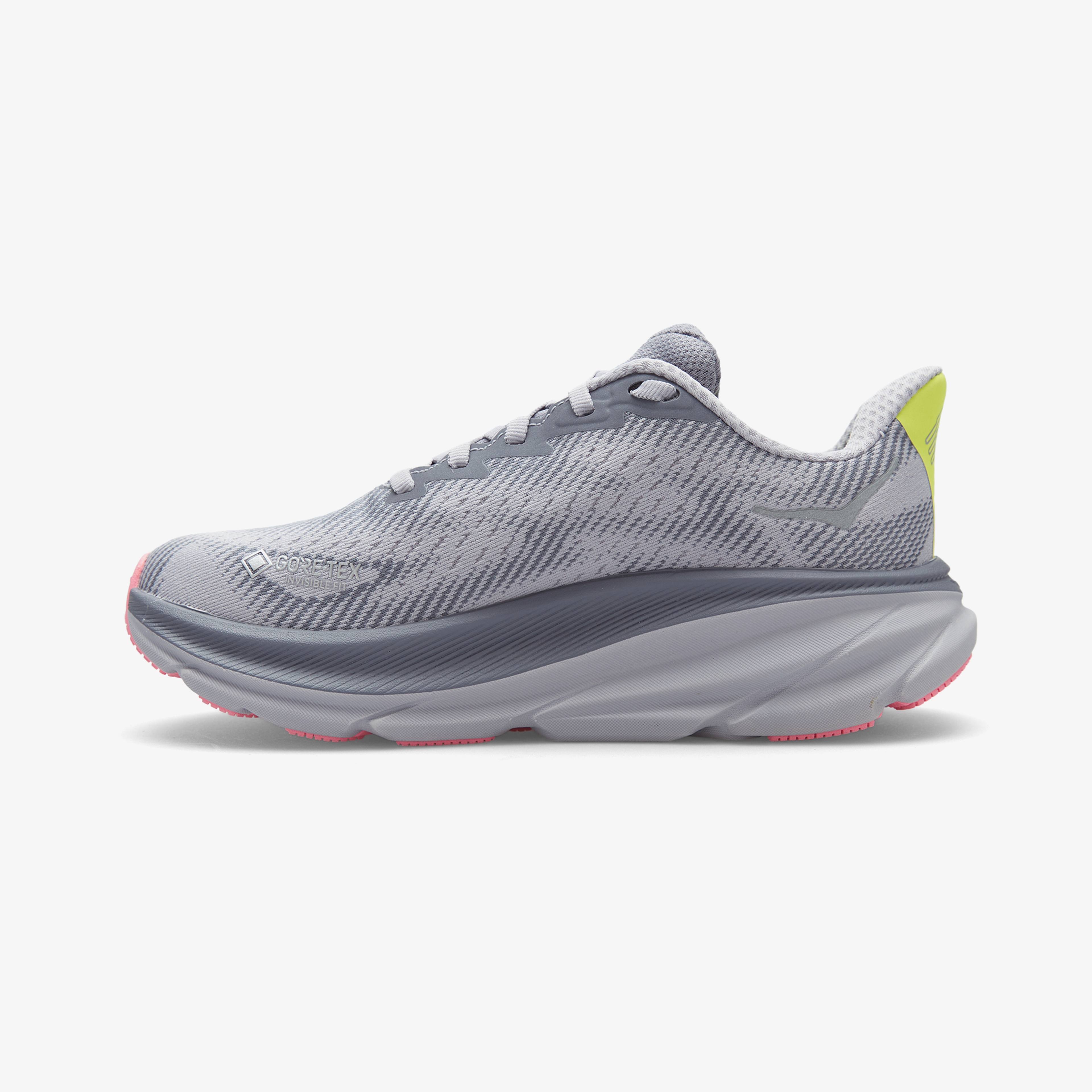 Hoka Clifton 9 Gore-Tex Kadın Gri Koşu Ayakkabısı