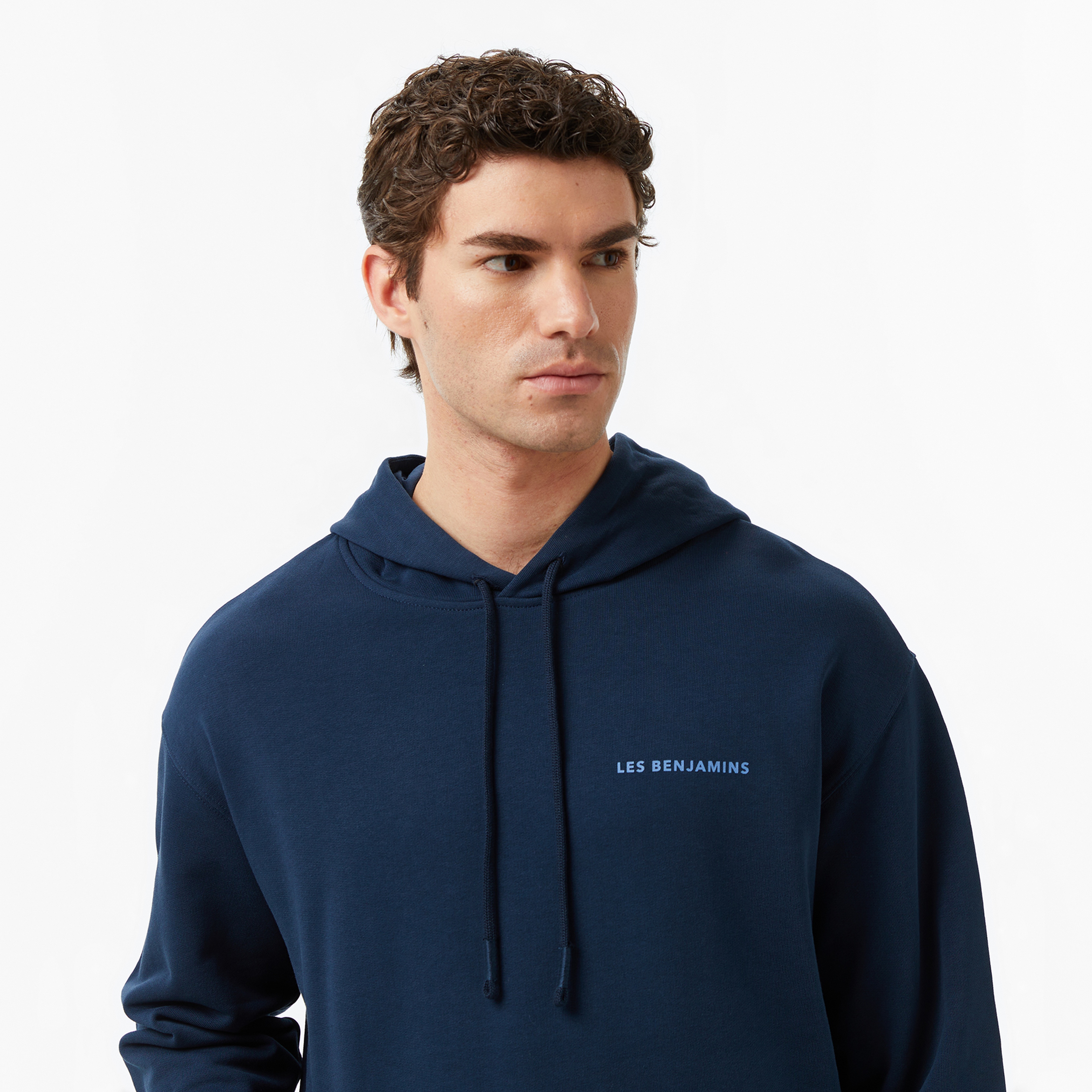 Les Benjamins Erkek Mavi Sweatshirt