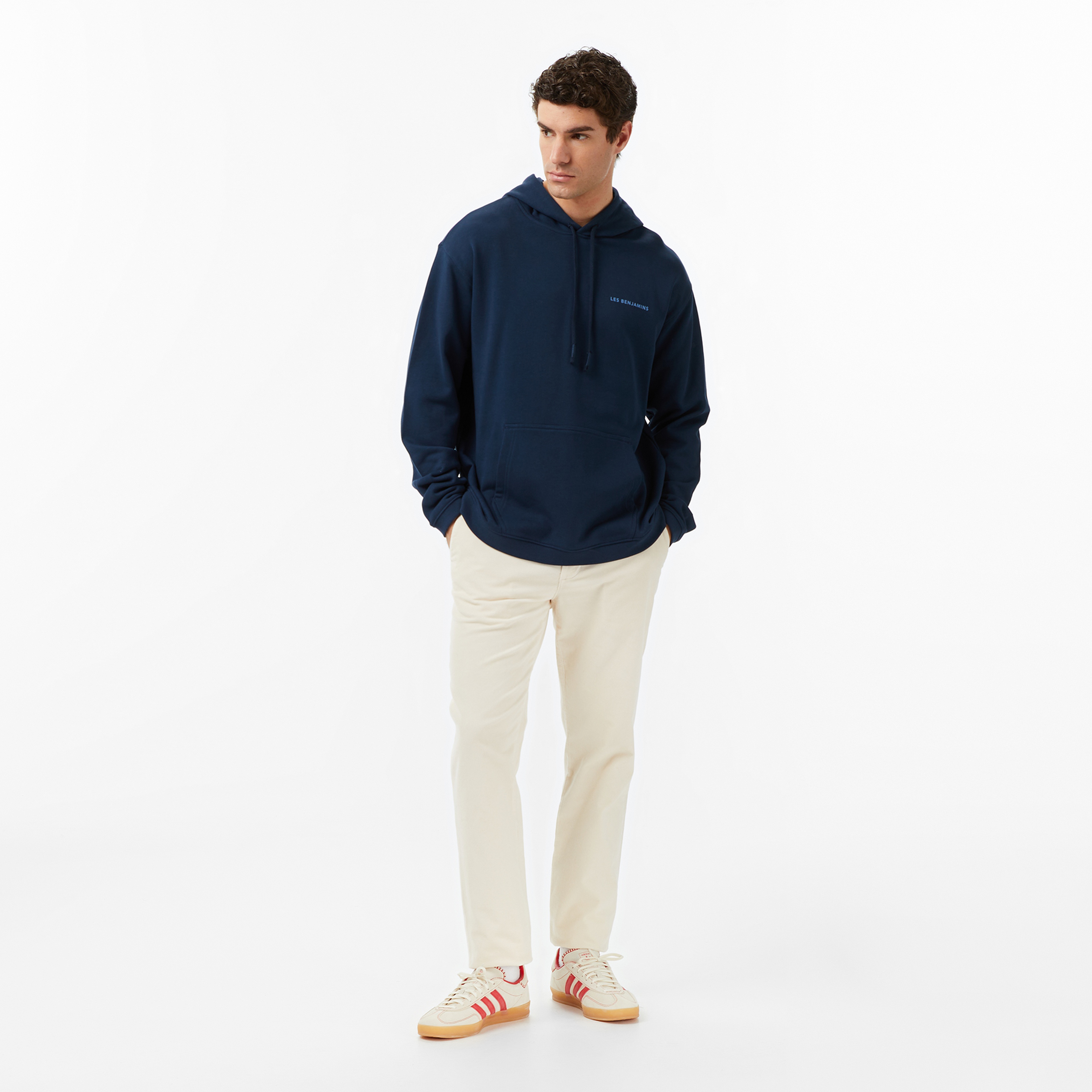 Les Benjamins Erkek Mavi Sweatshirt
