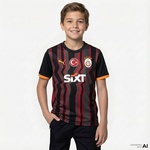 Puma Gsk Third Jsy Jr Wos Çocuk Siyah Forma