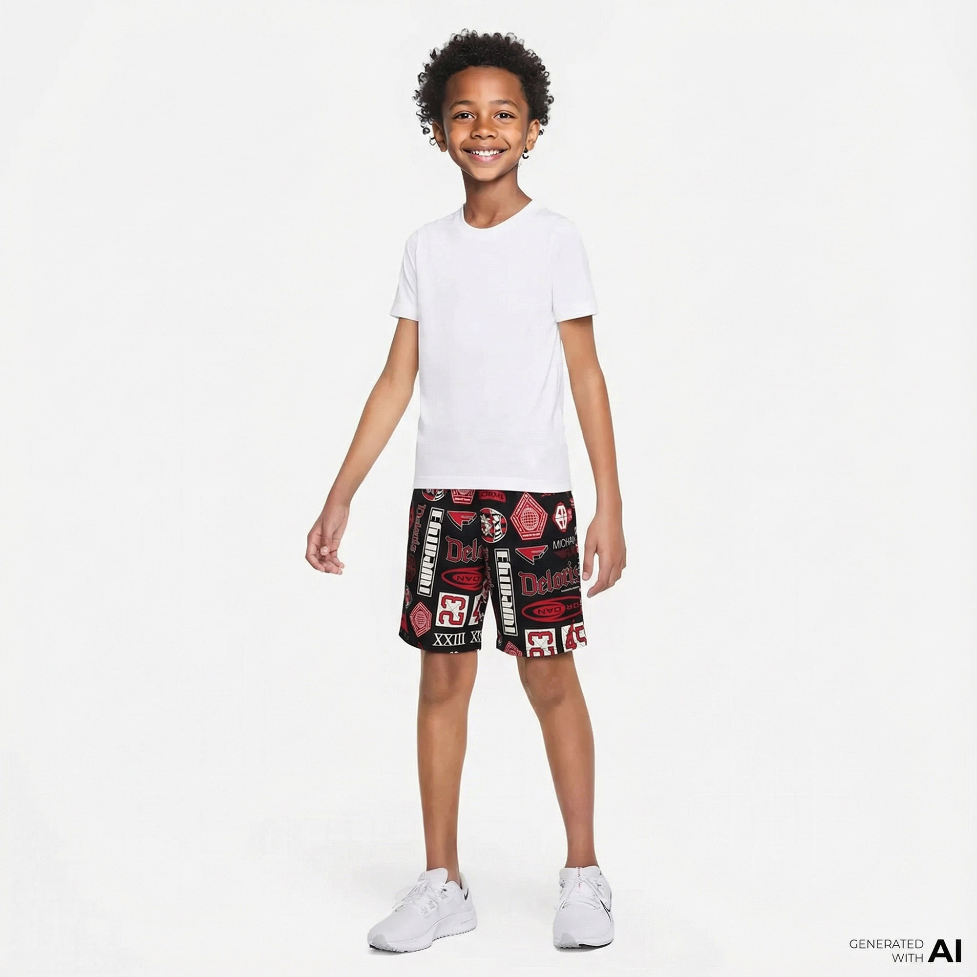 Jordan Essentials Printed Çocuk Siyah Şort