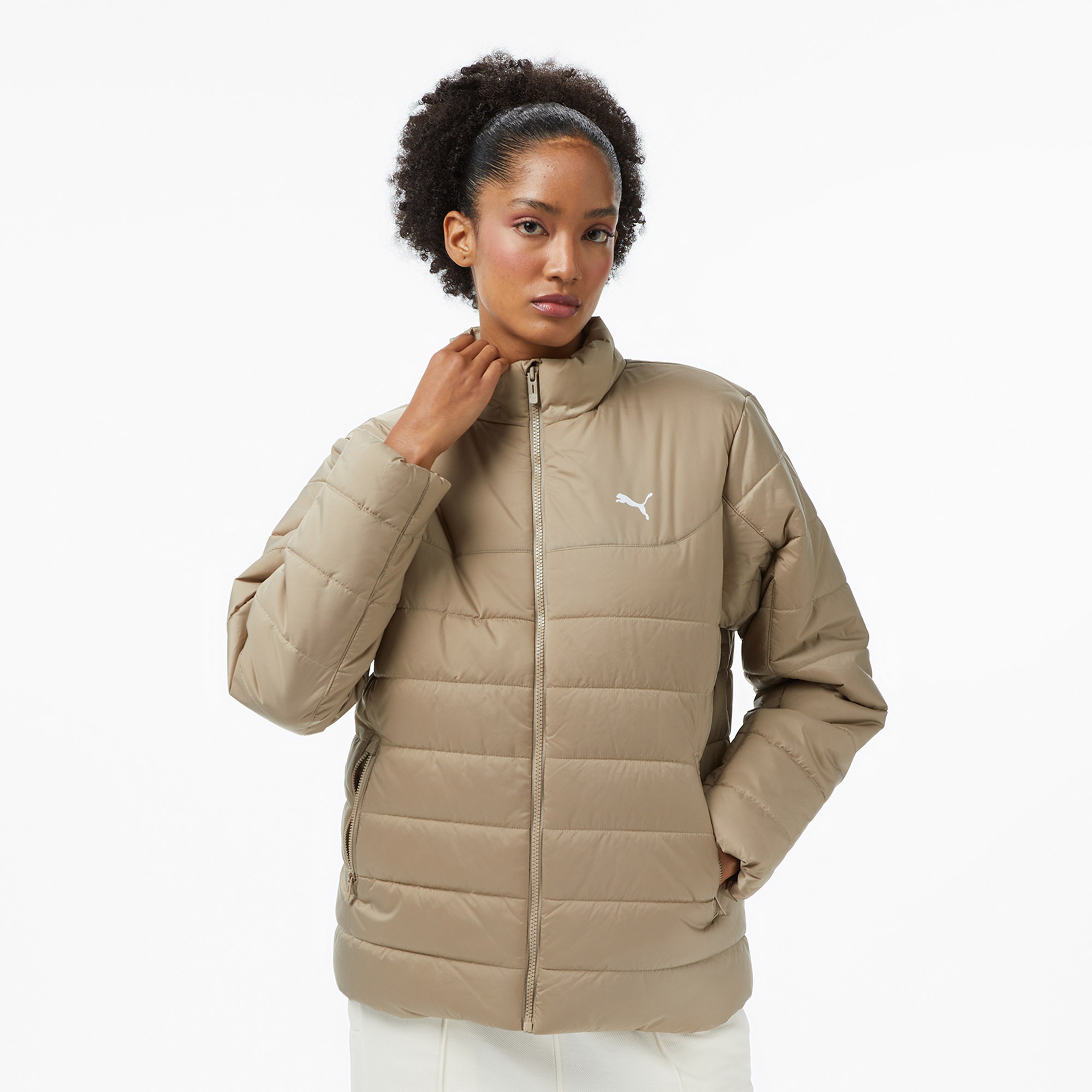 Puma Ess Padded Kadın Krem Ceket
