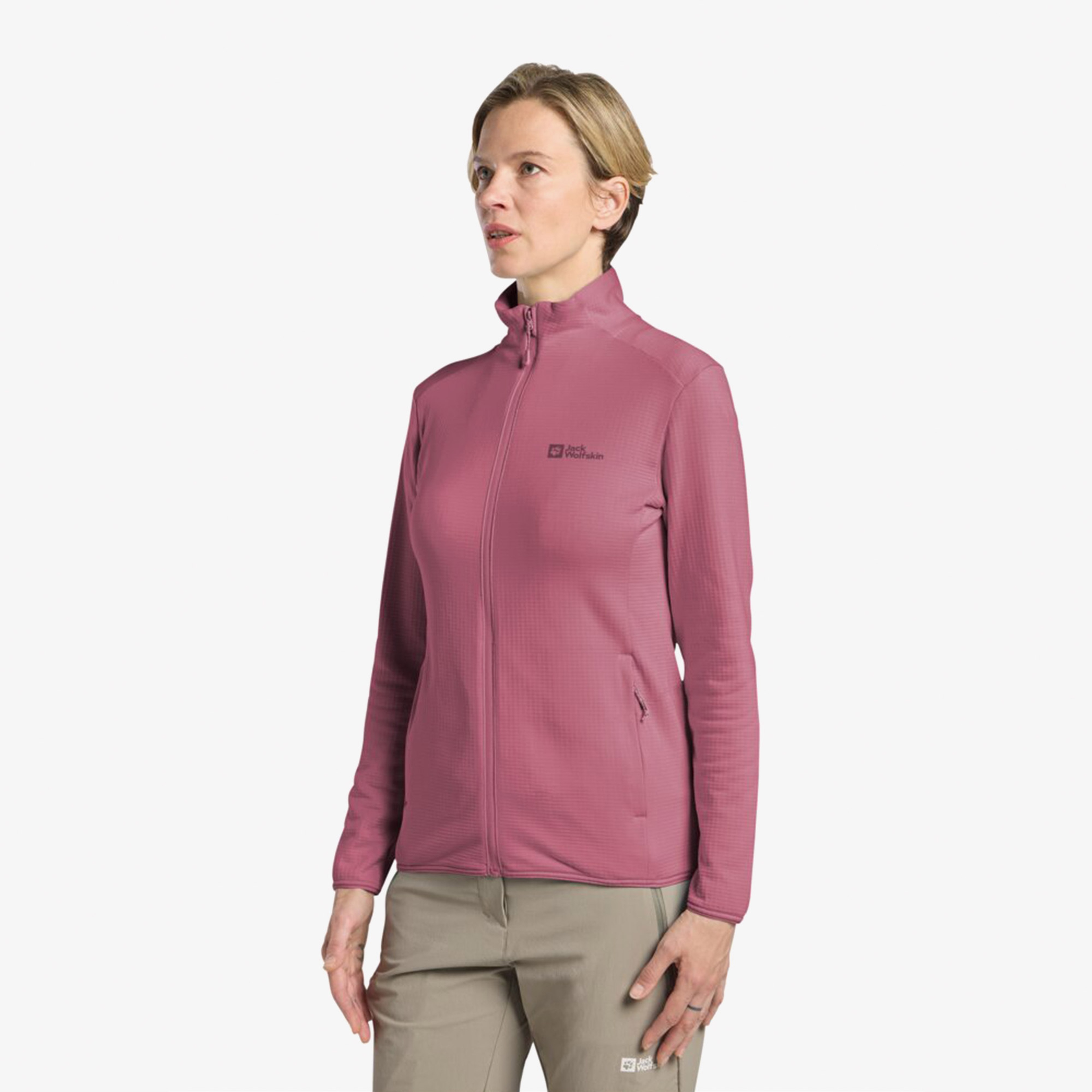 Jack Wolfskin Kolbenberg Full Zipped Kadın Krem Ceket