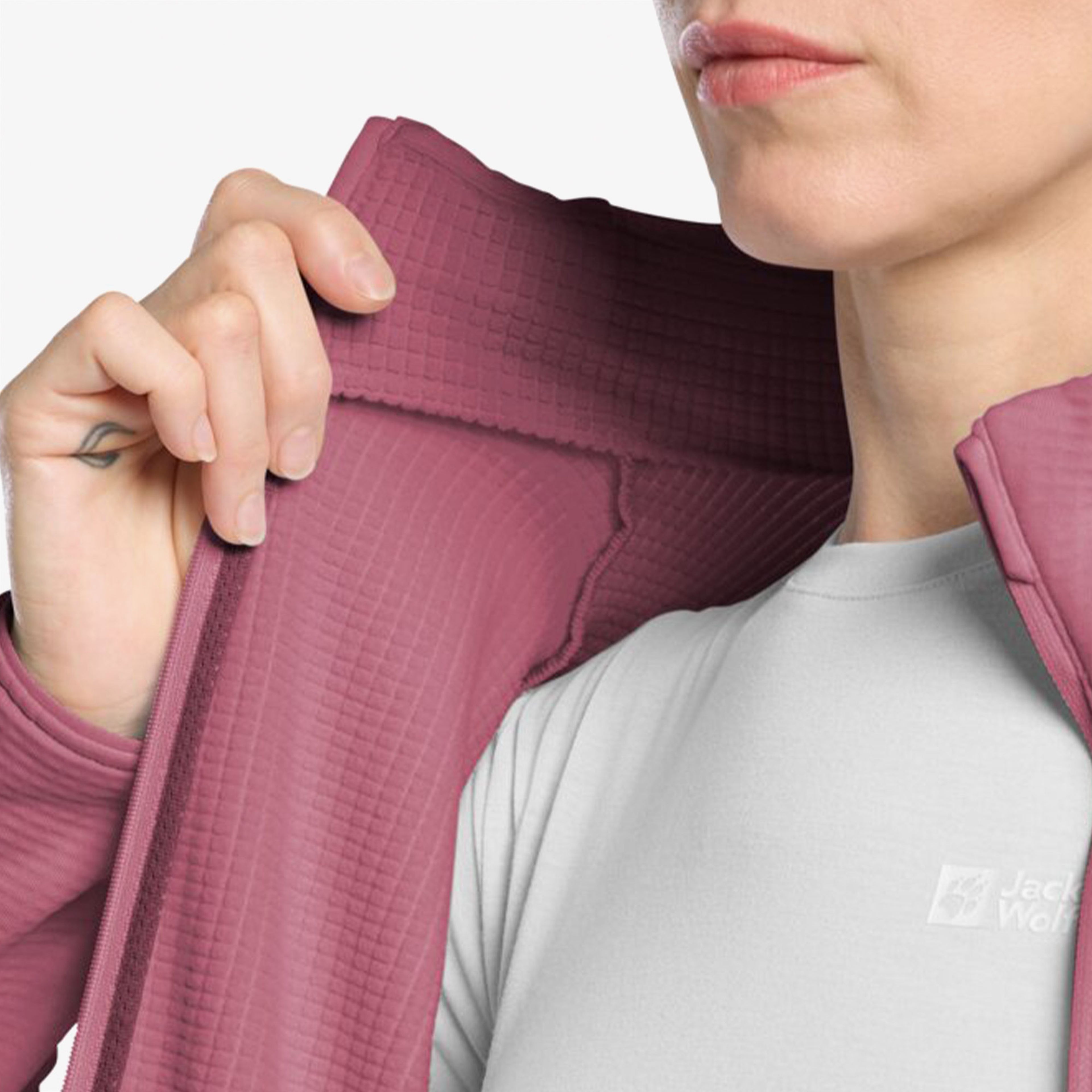 Jack Wolfskin Kolbenberg Full Zipped Kadın Krem Ceket