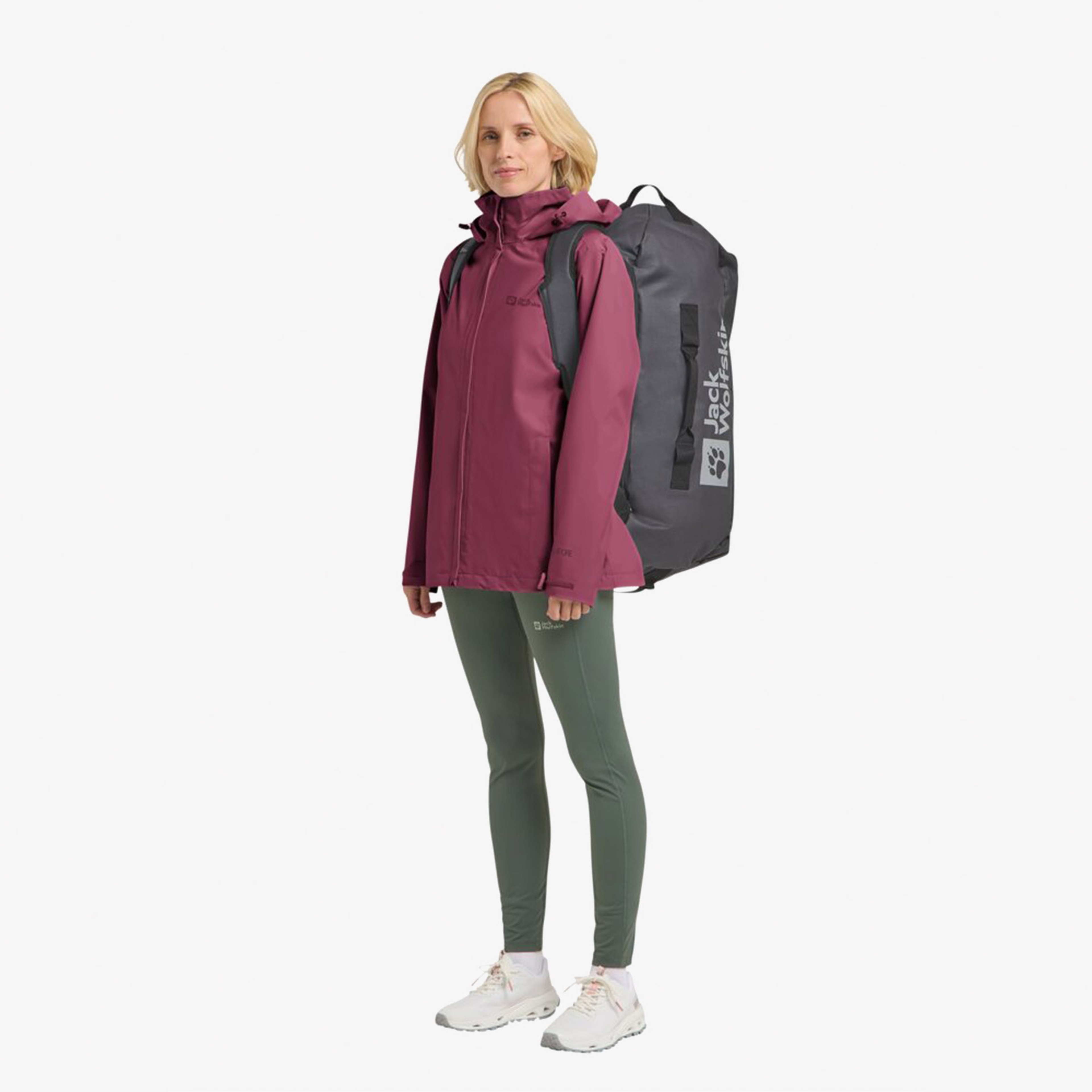 Jack Wolfskin Trailtime 2L Kadın Krem Ceket