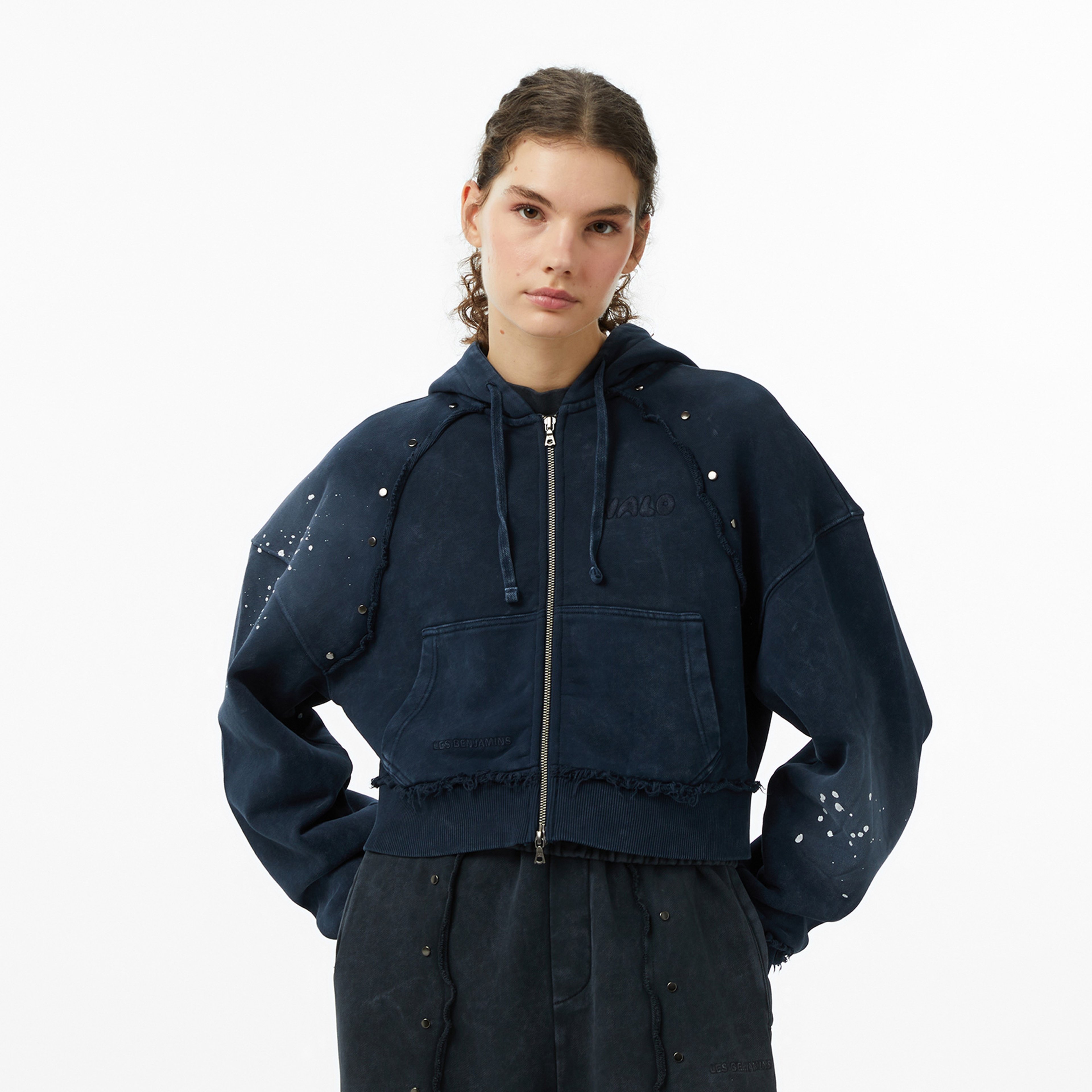 Les Benjamins Essentials 302 Kadın Mavi Sweatshirt