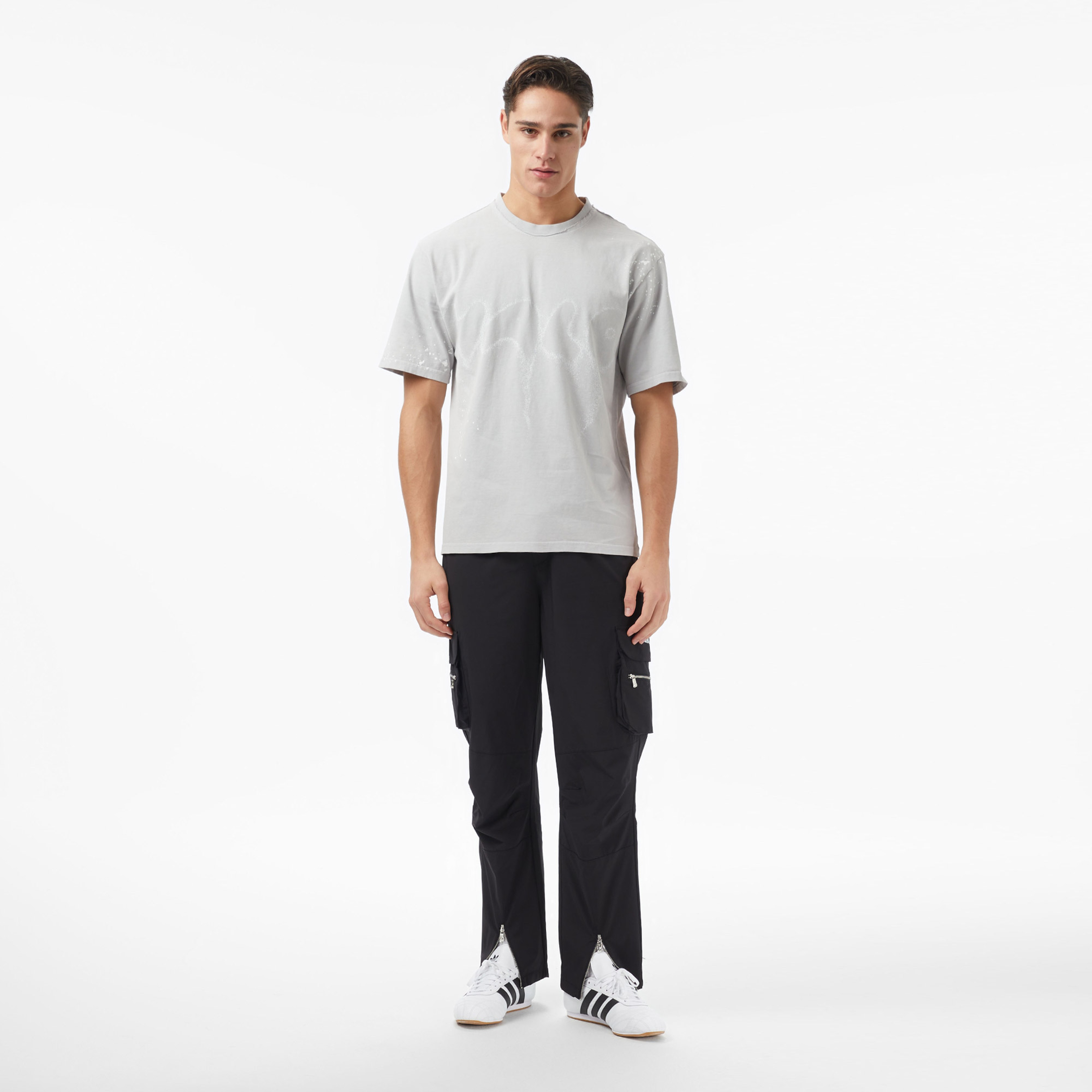 Les Benjamins Classics Tapered Fit Erkek Siyah Kargo Pantolon