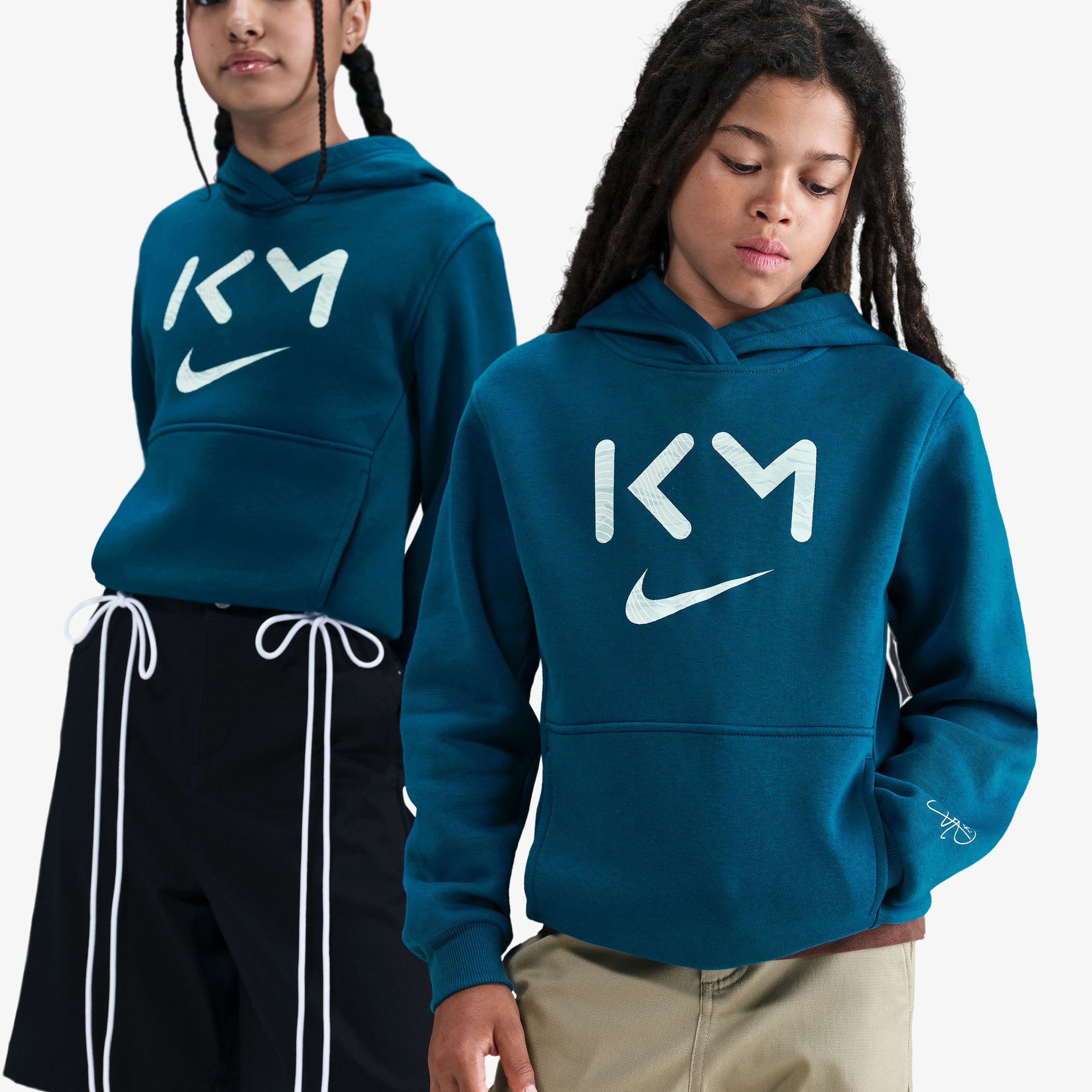 Nike Kylian Mbappe Club Fleece Çocuk Lacivert Hoodie