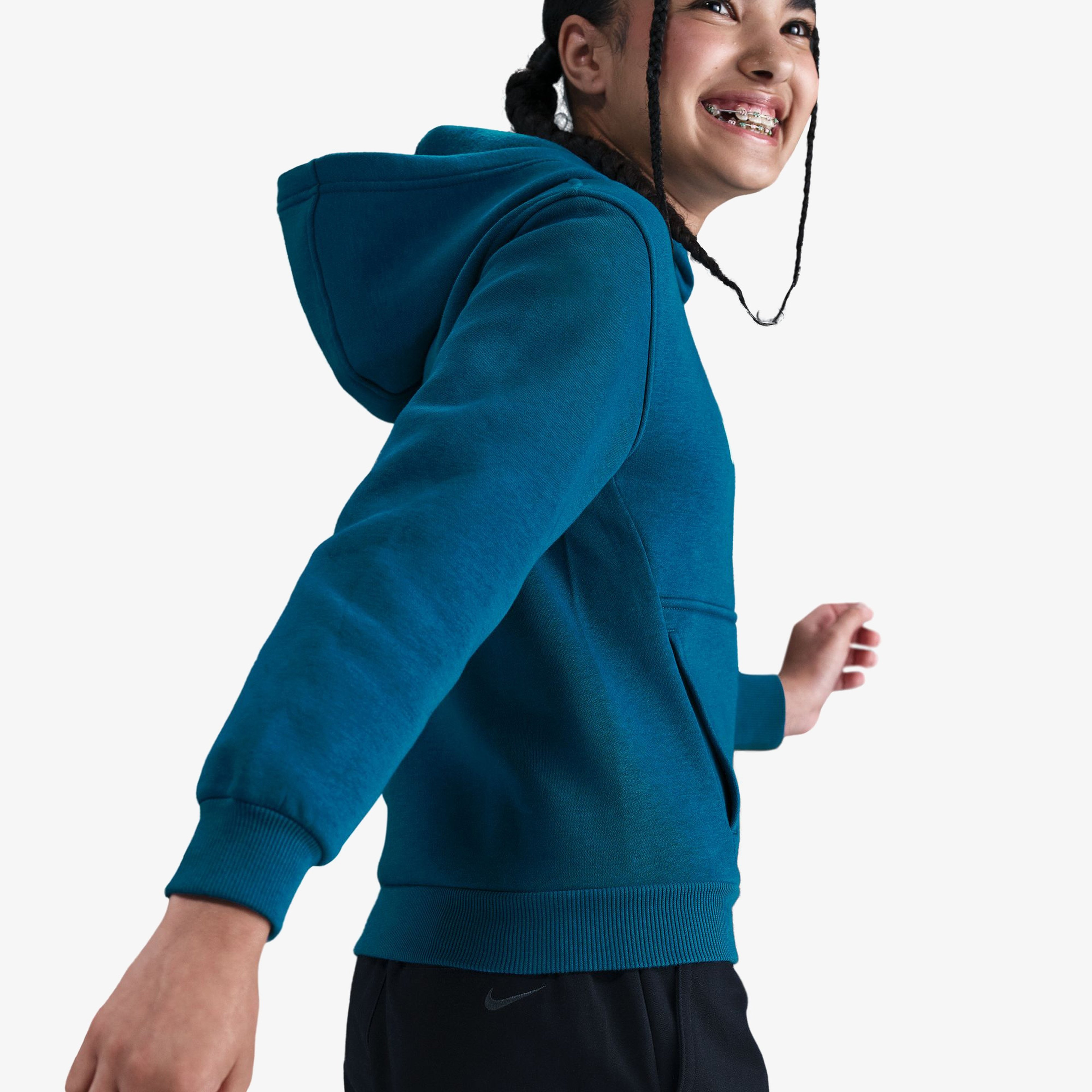 Nike Kylian Mbappe Club Fleece Çocuk Lacivert Hoodie