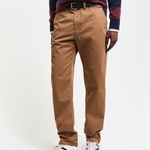 GANT Erkek Kahverengi Regular Fit Chino Pantolon