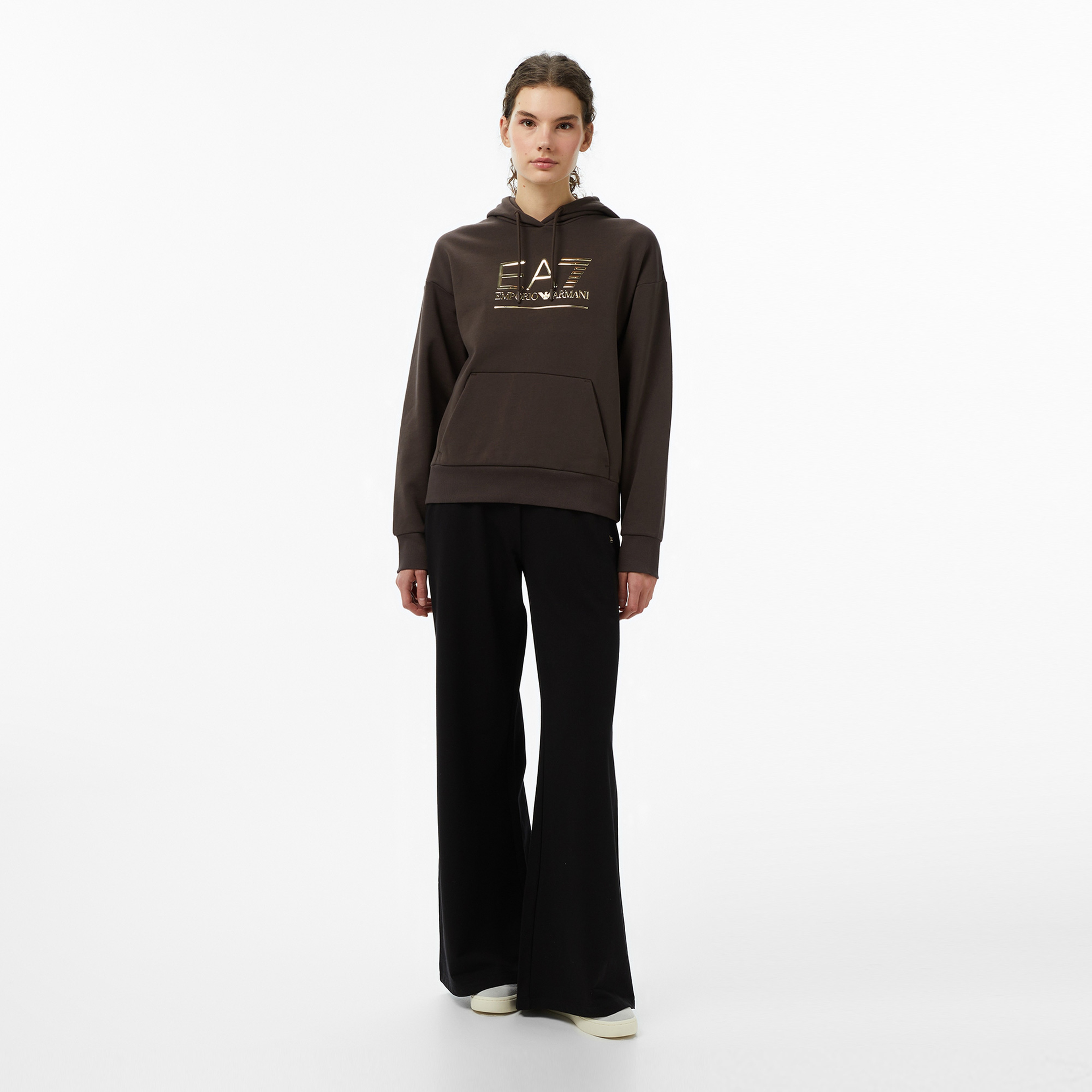 Emporio Armani Train Visibility Kadın Kahverengi Sweatshirt