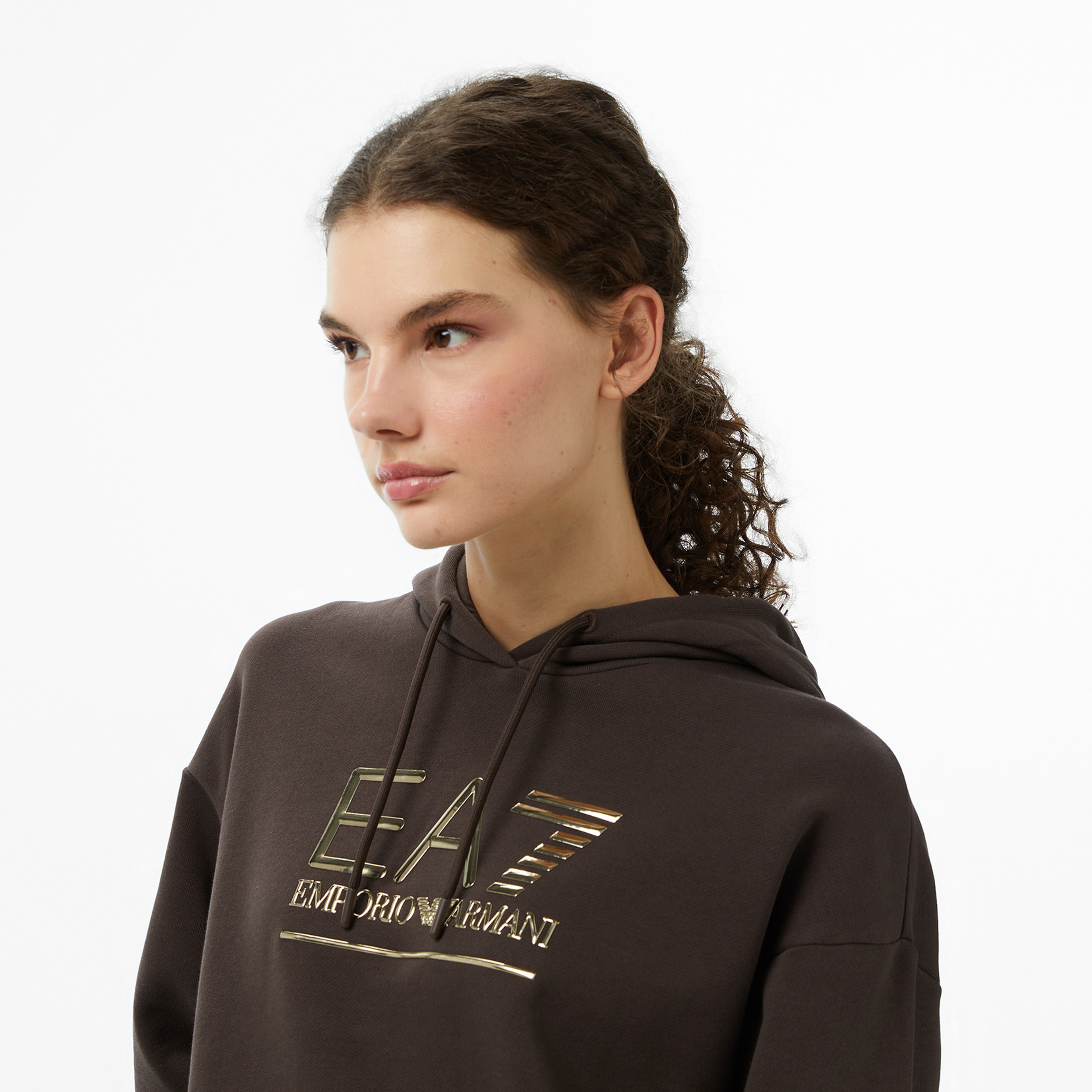 Emporio Armani Train Visibility Kadın Kahverengi Sweatshirt