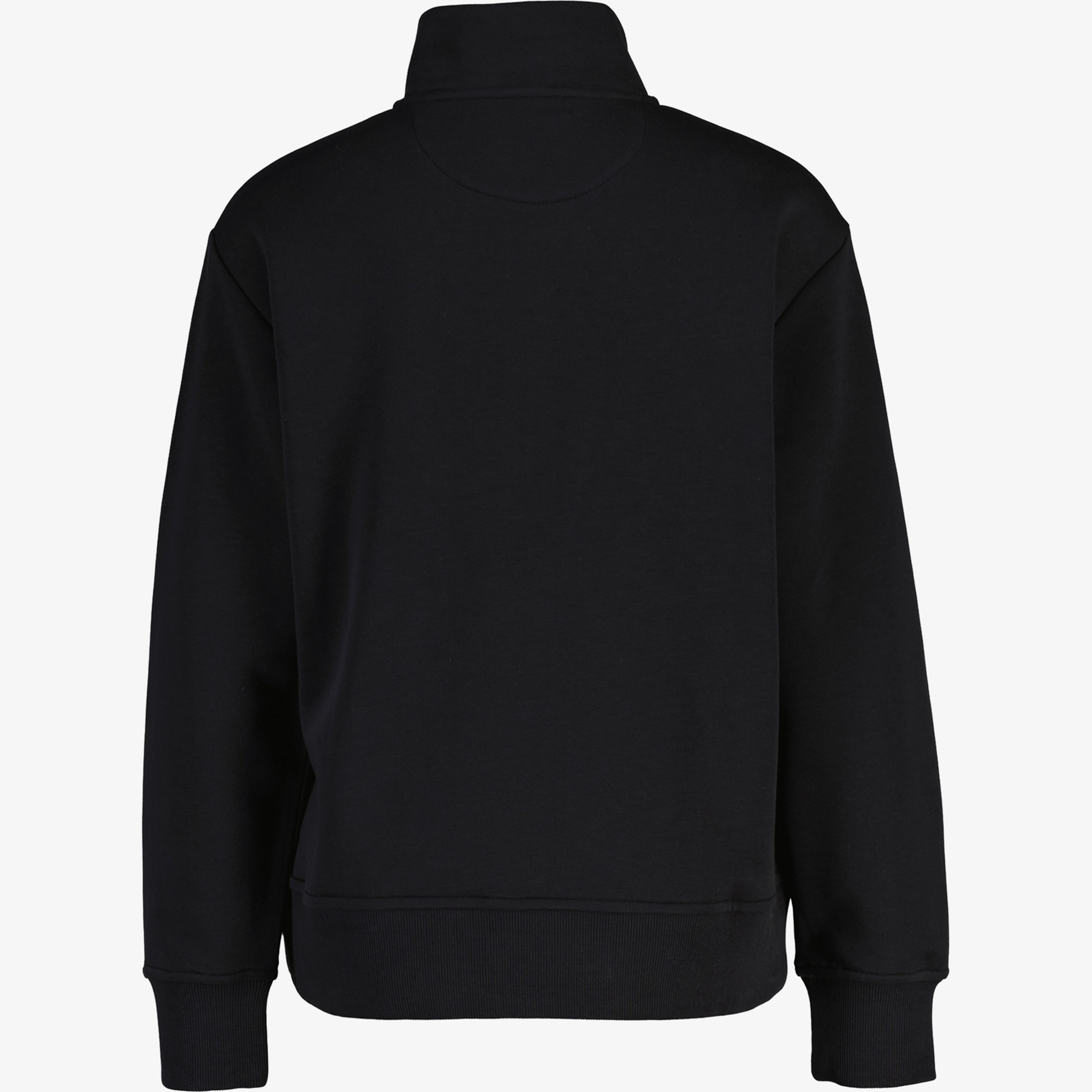 GANT Kadın Siyah Relaxed Fit Yarım Fermuarlı Sweatshirt
