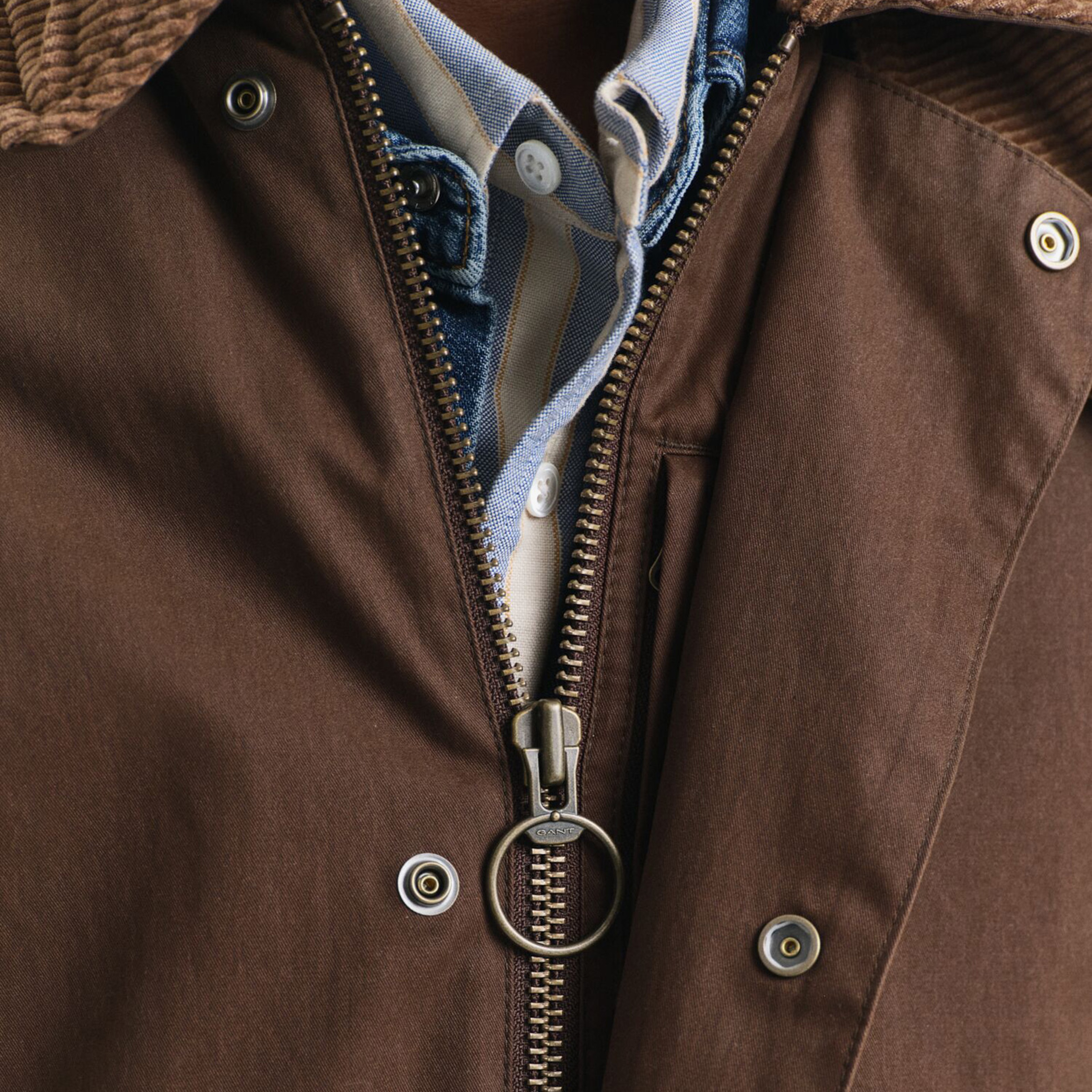 GANT Erkek Kahverengi Regular Fit  Mont