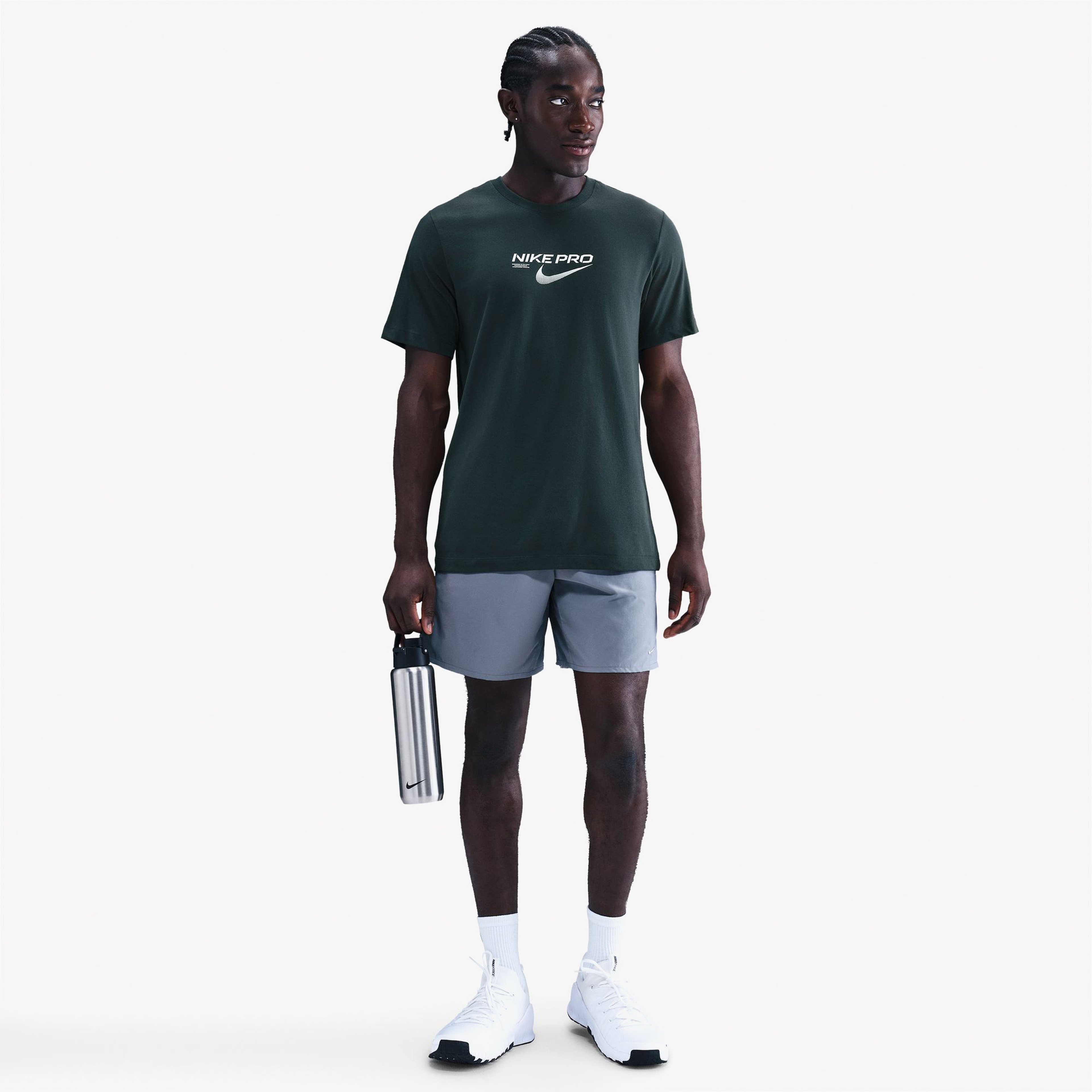 Nike Pro Dri-FIT Training Erkek Yeşil T-Shirt