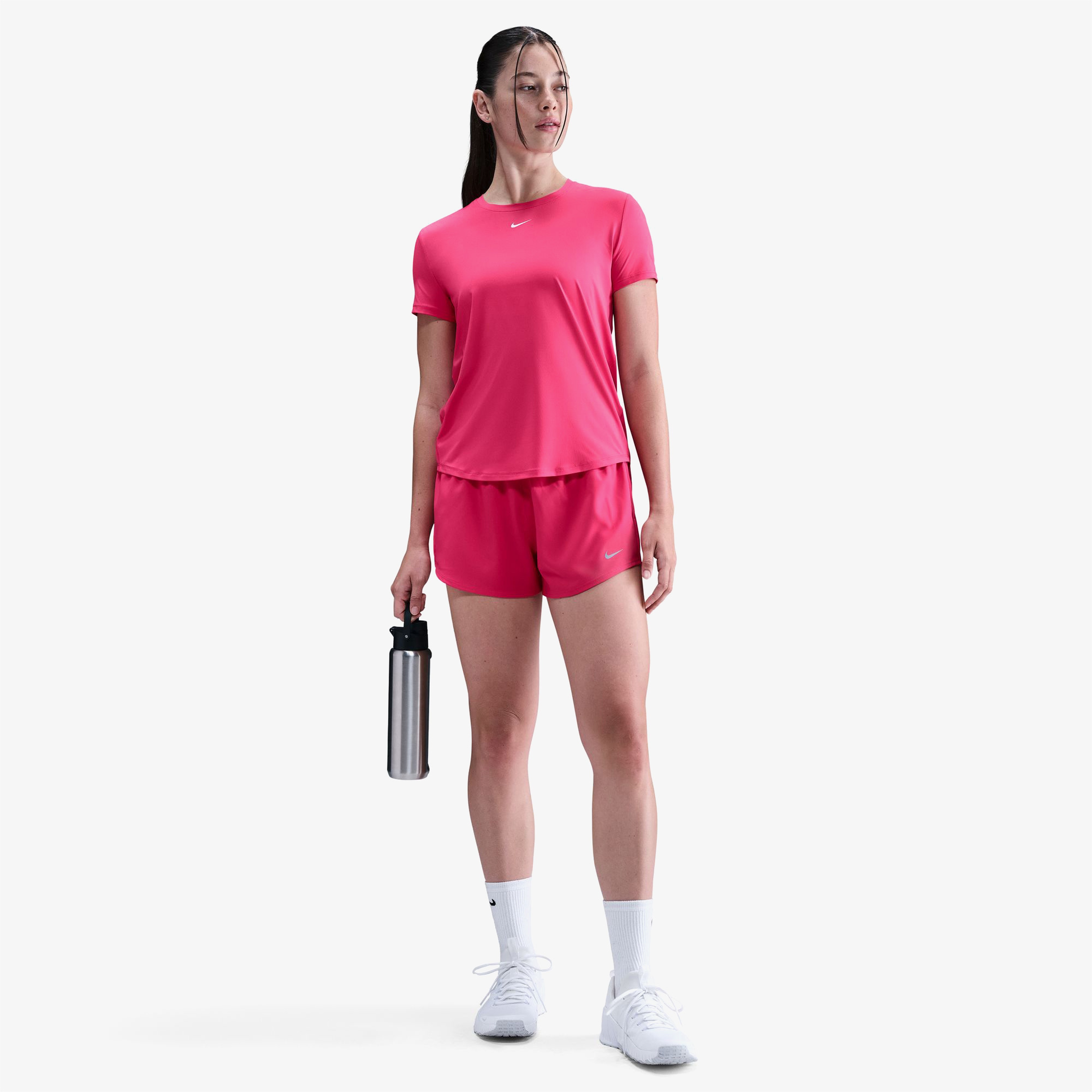 Nike One Classic Dri-FIT Kadın Pembe Antrenman T-Shirt