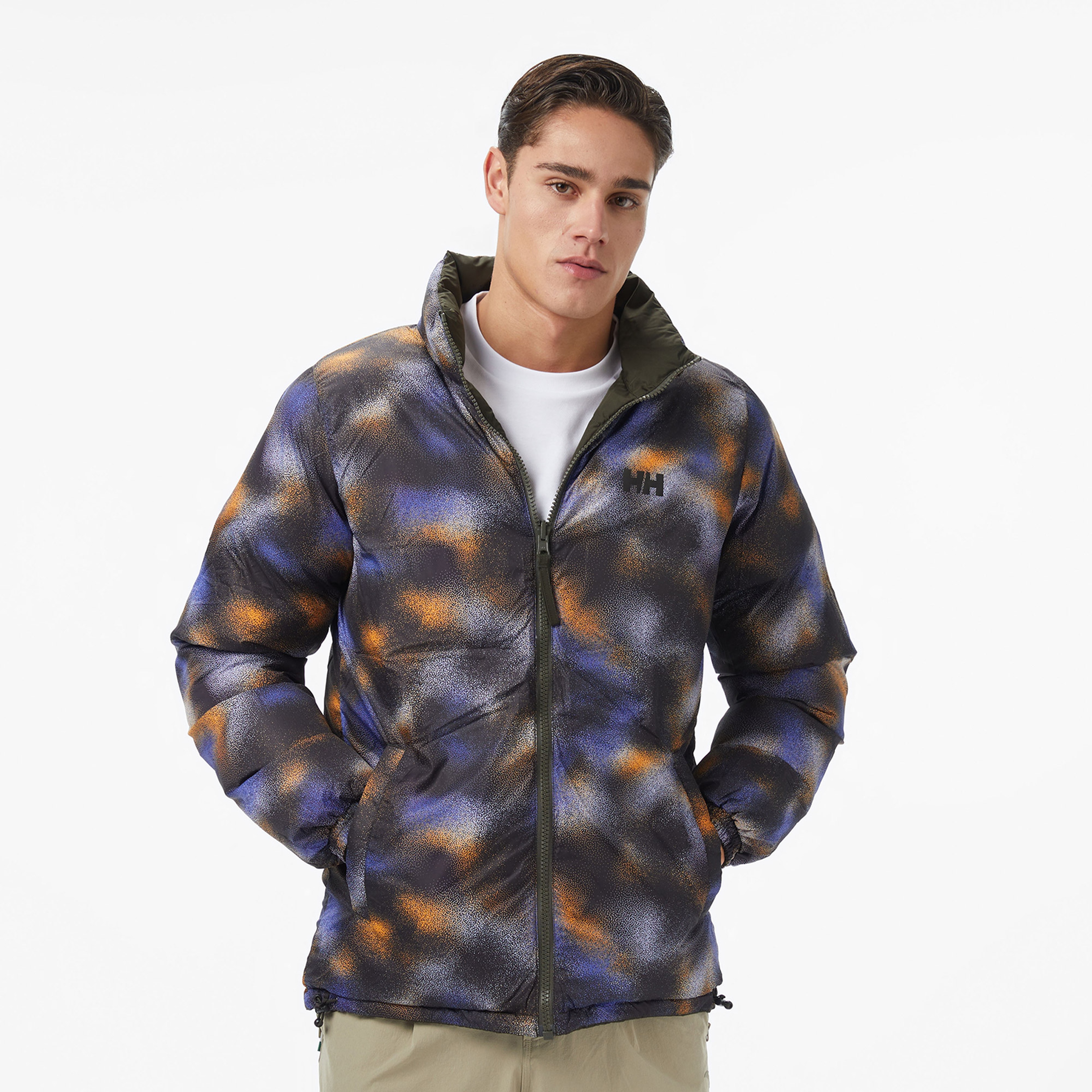 Helly Hansen Yu 23 Reversible Puffer Erkek Gri Outdoor Mont