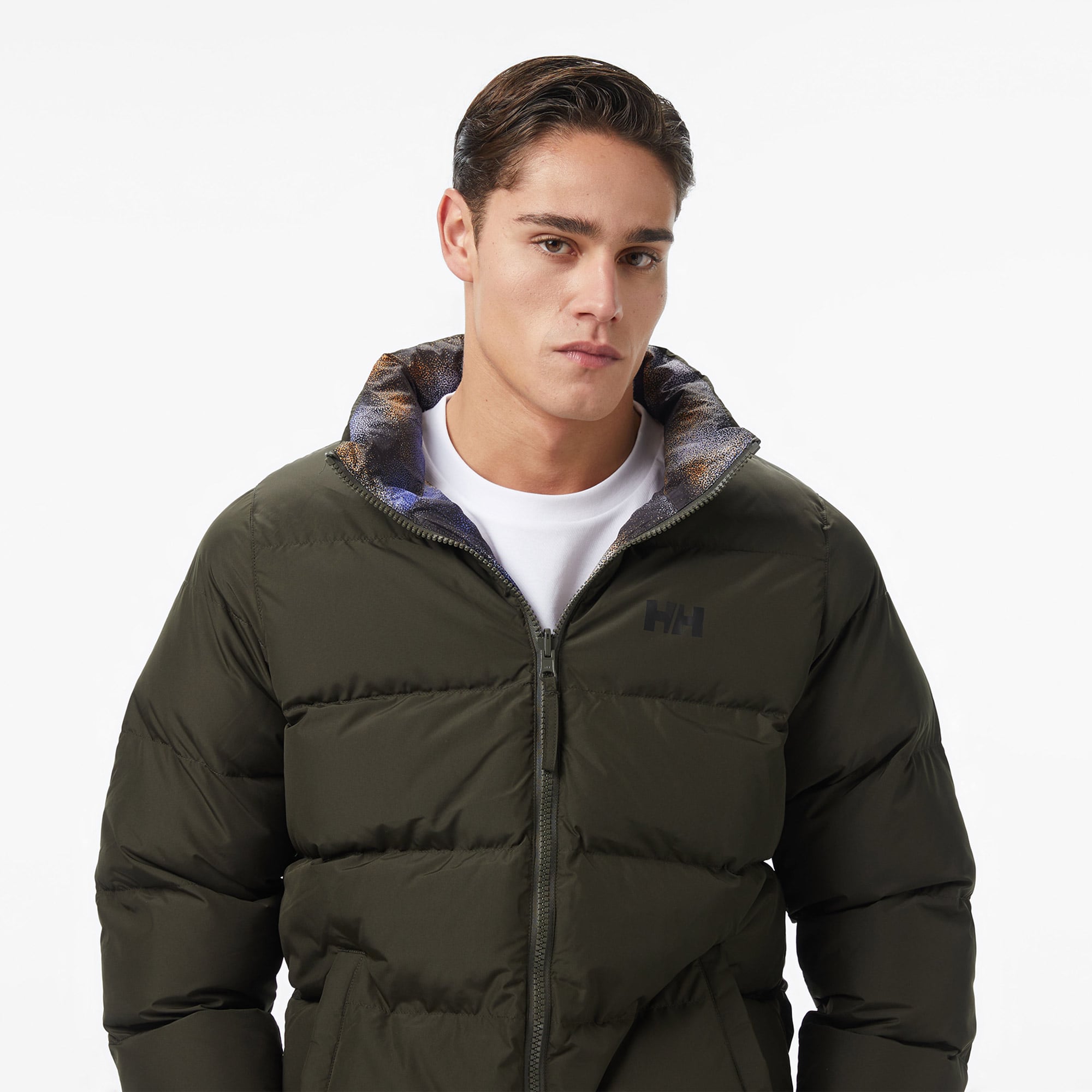 Helly Hansen Yu 23 Reversible Puffer Erkek Gri Outdoor Mont