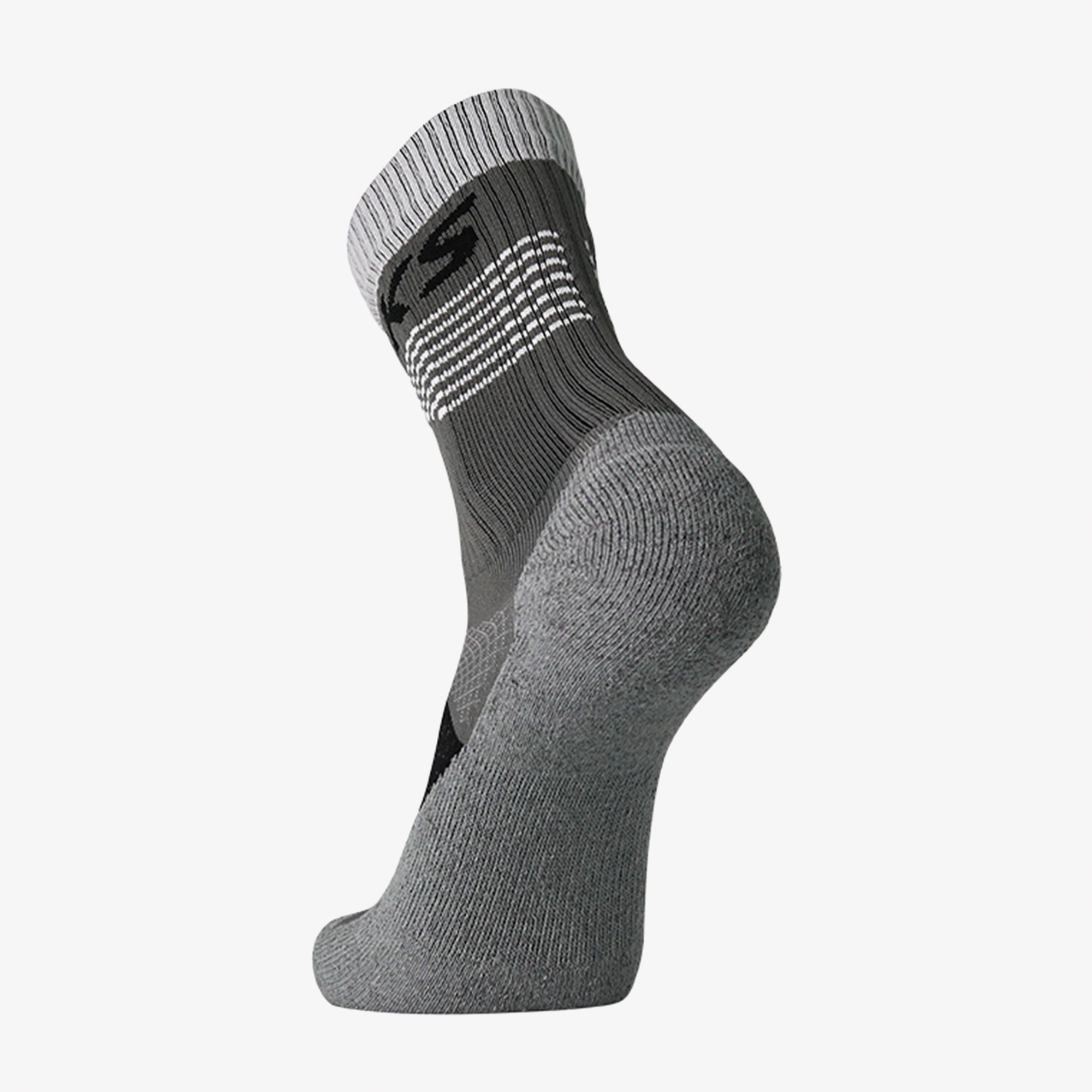 Brooks High Point Crew Unisex Siyah/Gri Koşu Çorabı