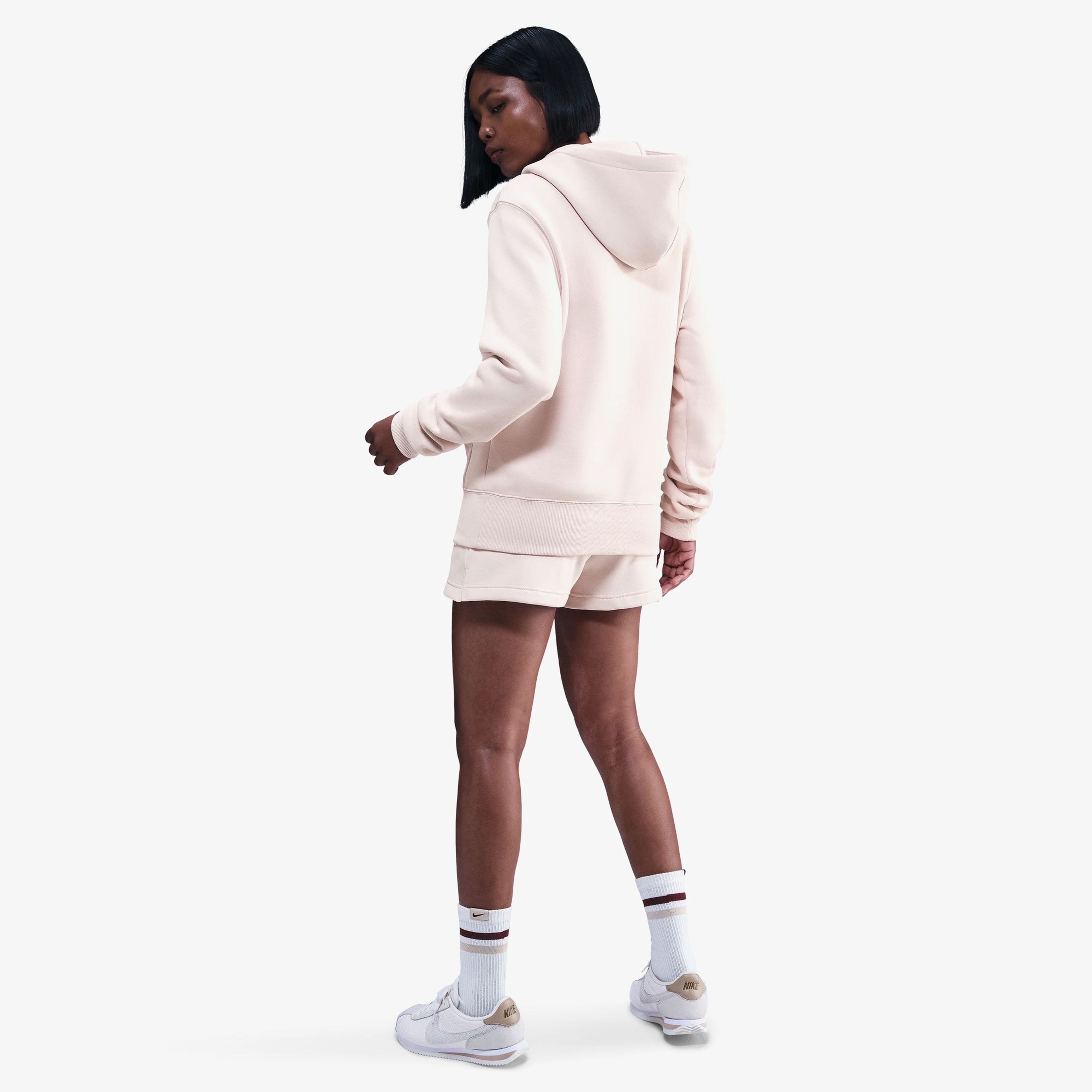 Nike Sportswear Phoenix Fleece Pullover Kadın Pembe Sweatshirt