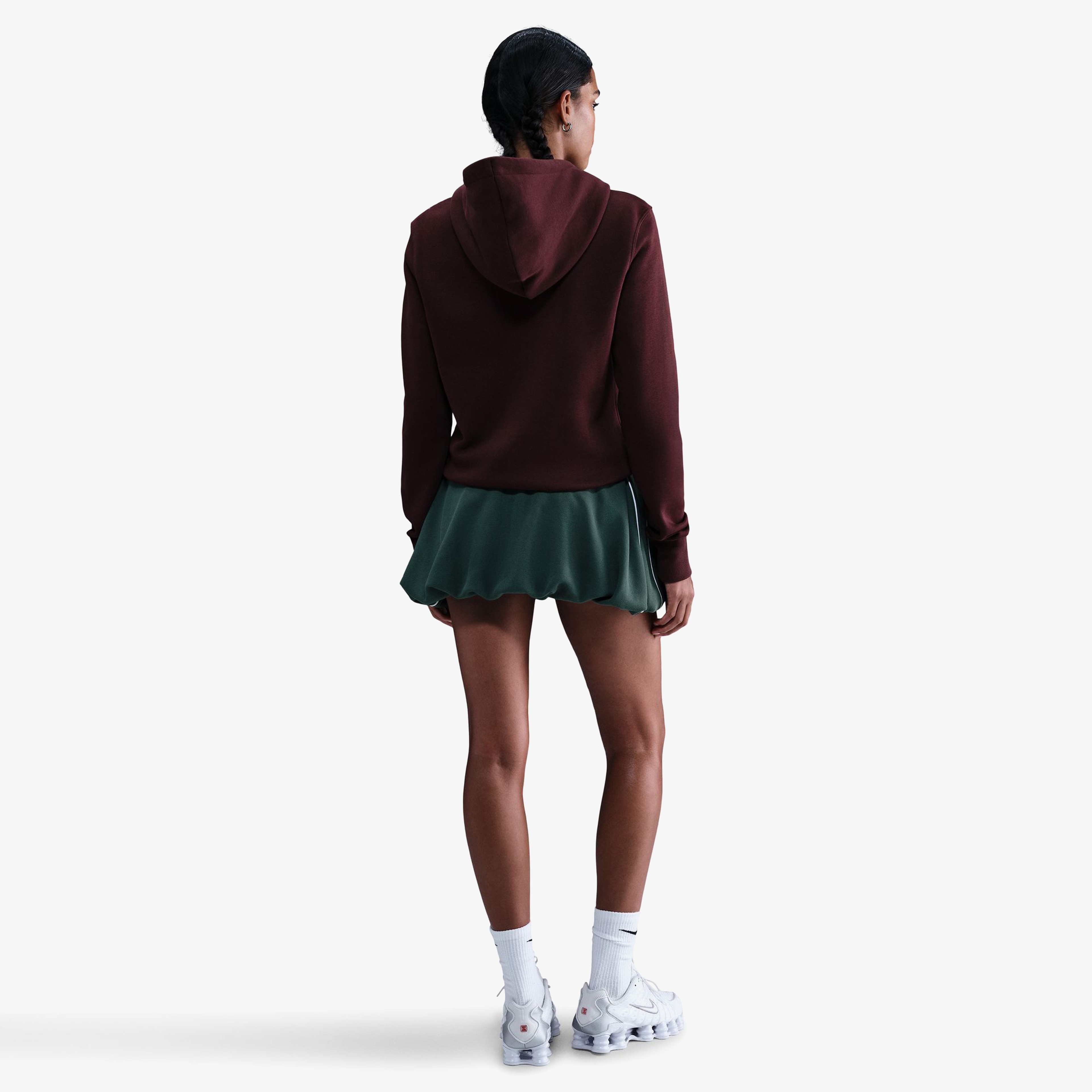 Nike Sportswear Phoenix Fleece Kadın Bordo Sweatshirt