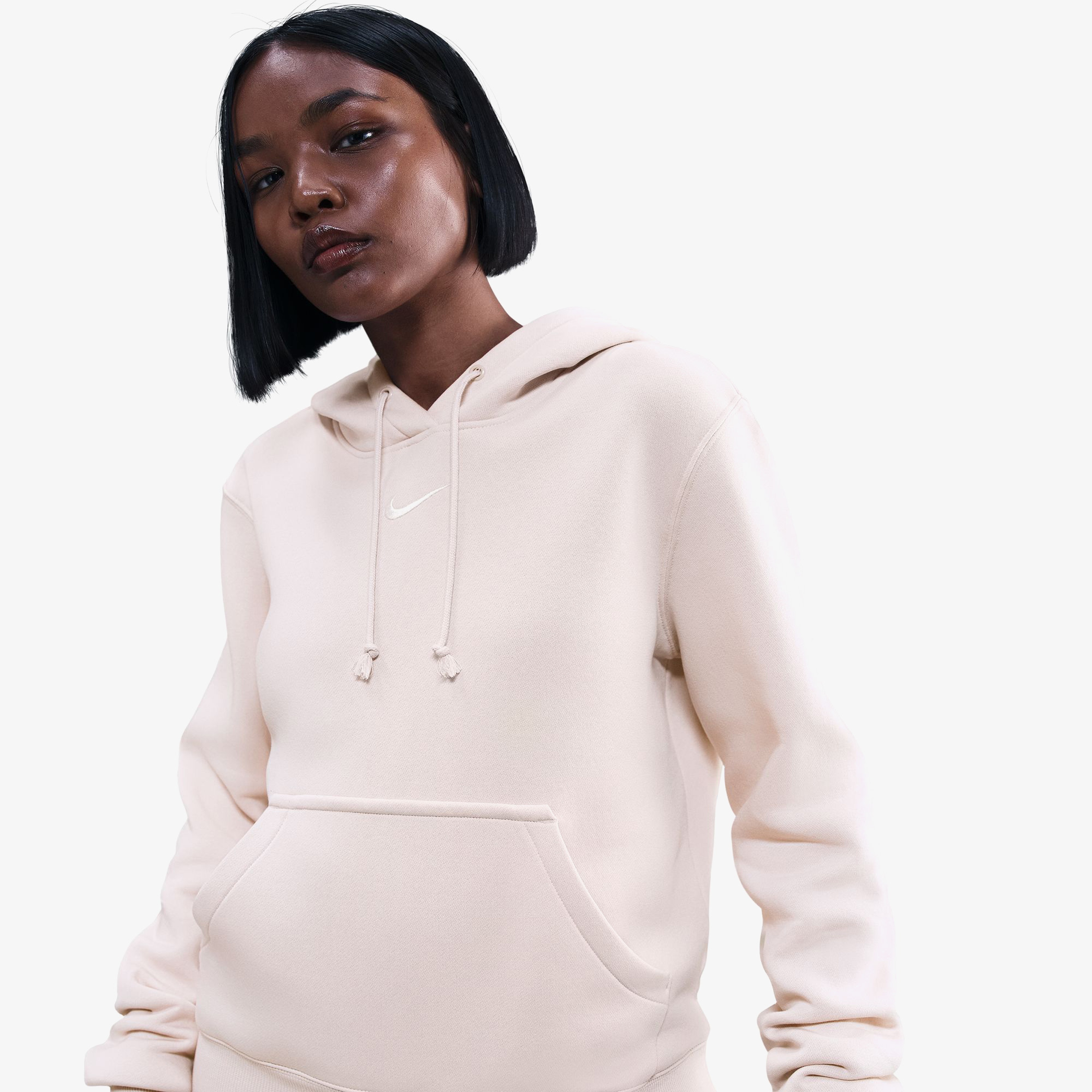 Nike Sportswear Phoenix Fleece Pullover Kadın Pembe Sweatshirt