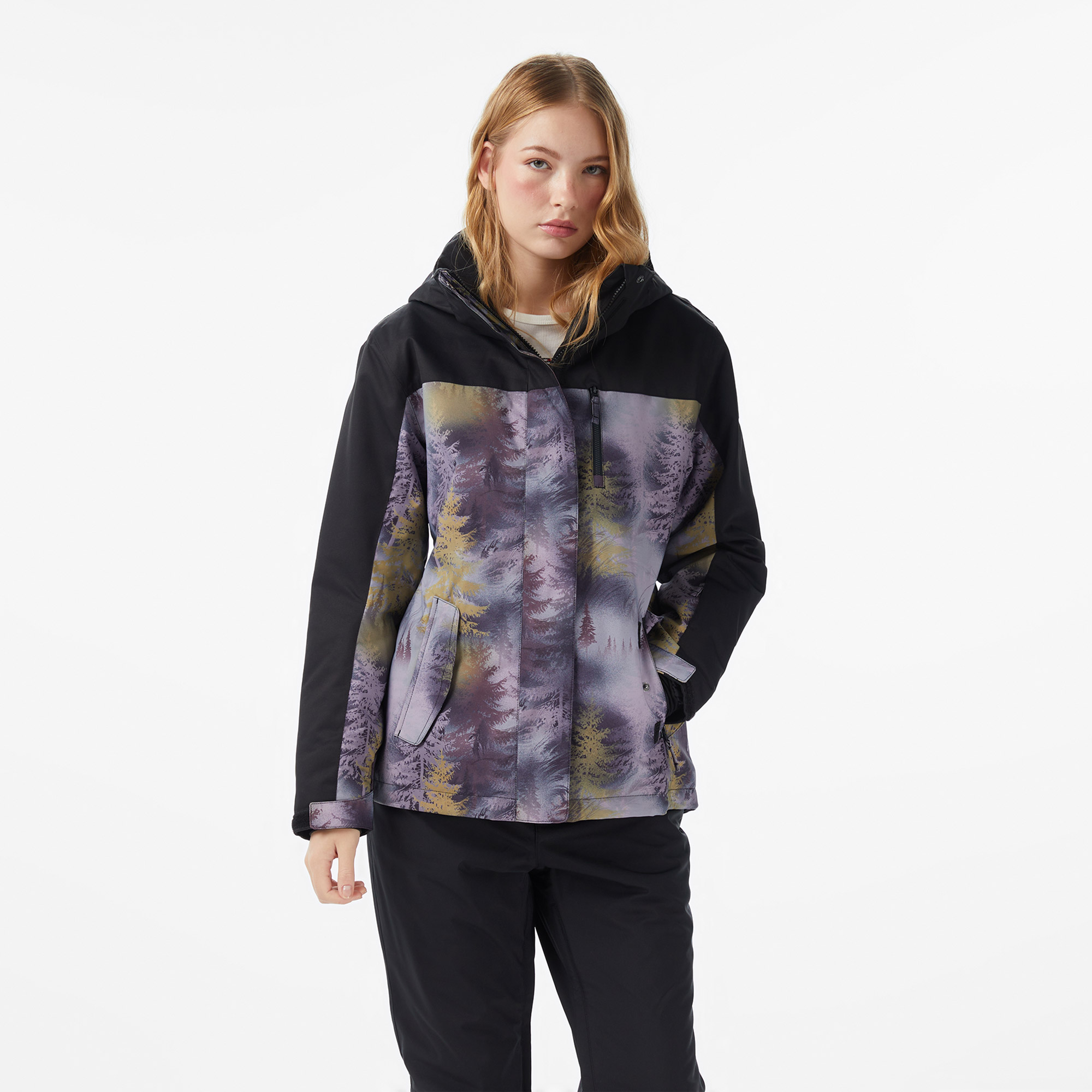 Roxy Jetty Block Kadın Gri Kayak Montu