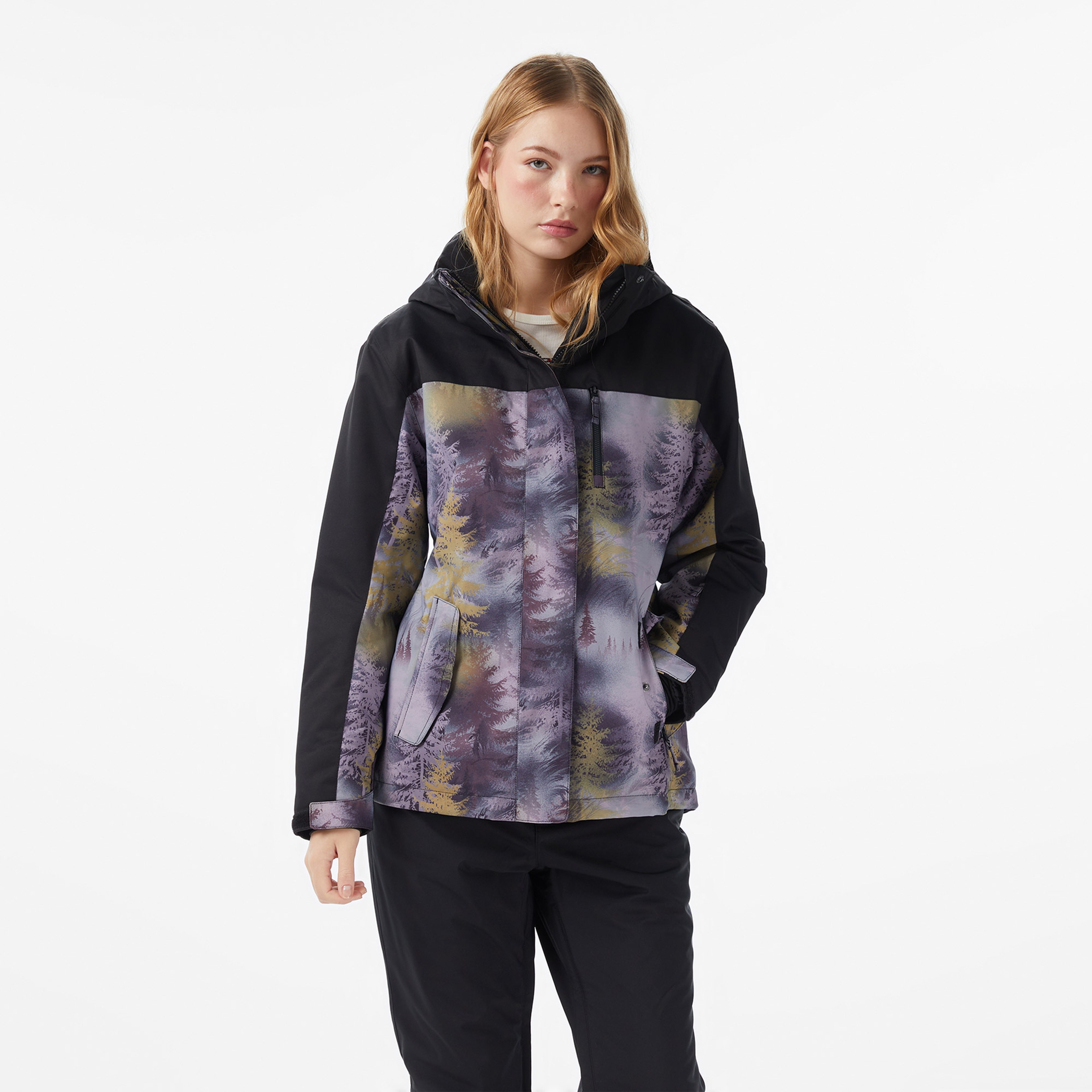 Roxy Jetty Block Kadın Gri Kayak Montu