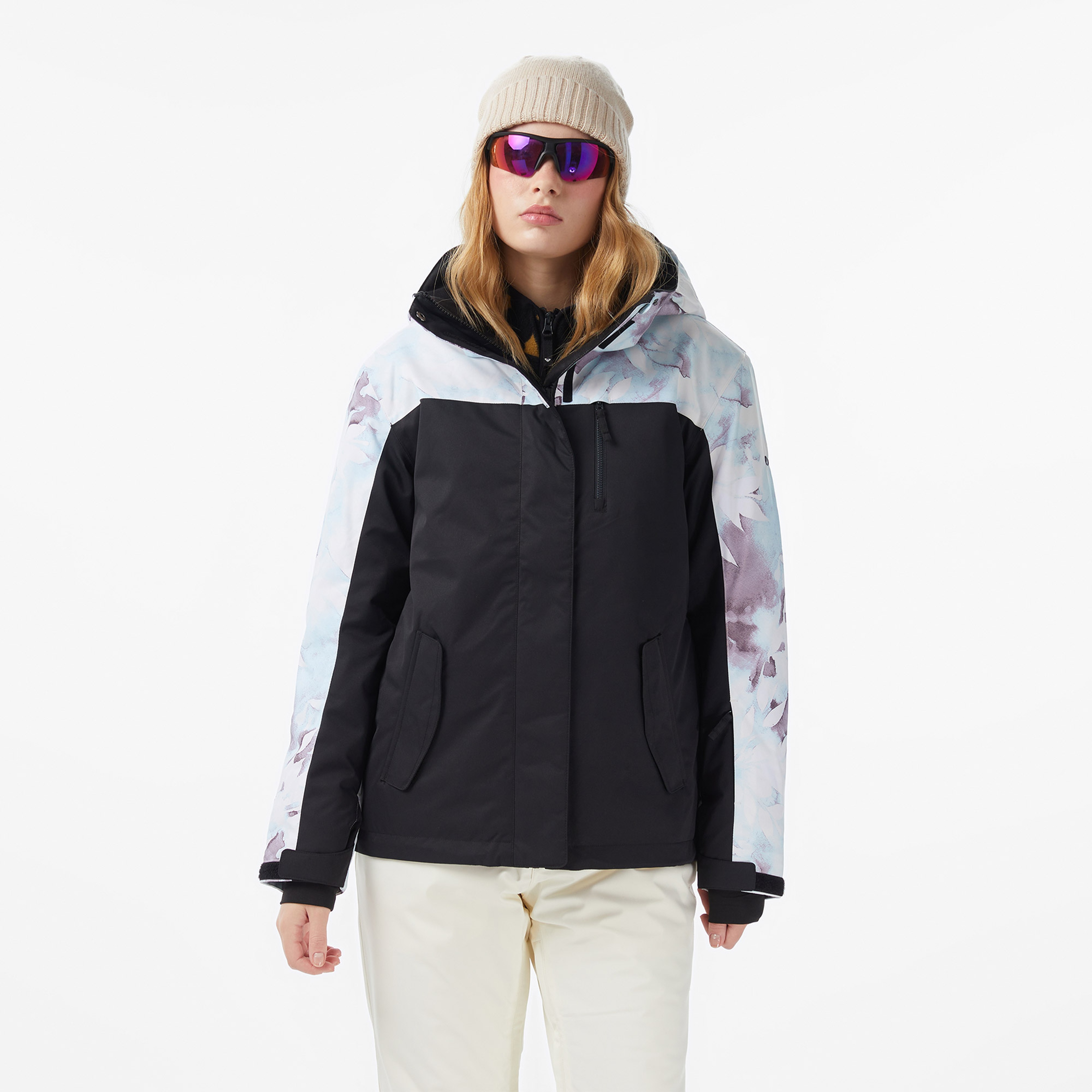 Roxy Jetty Block Kadın Siyah Kayak Montu