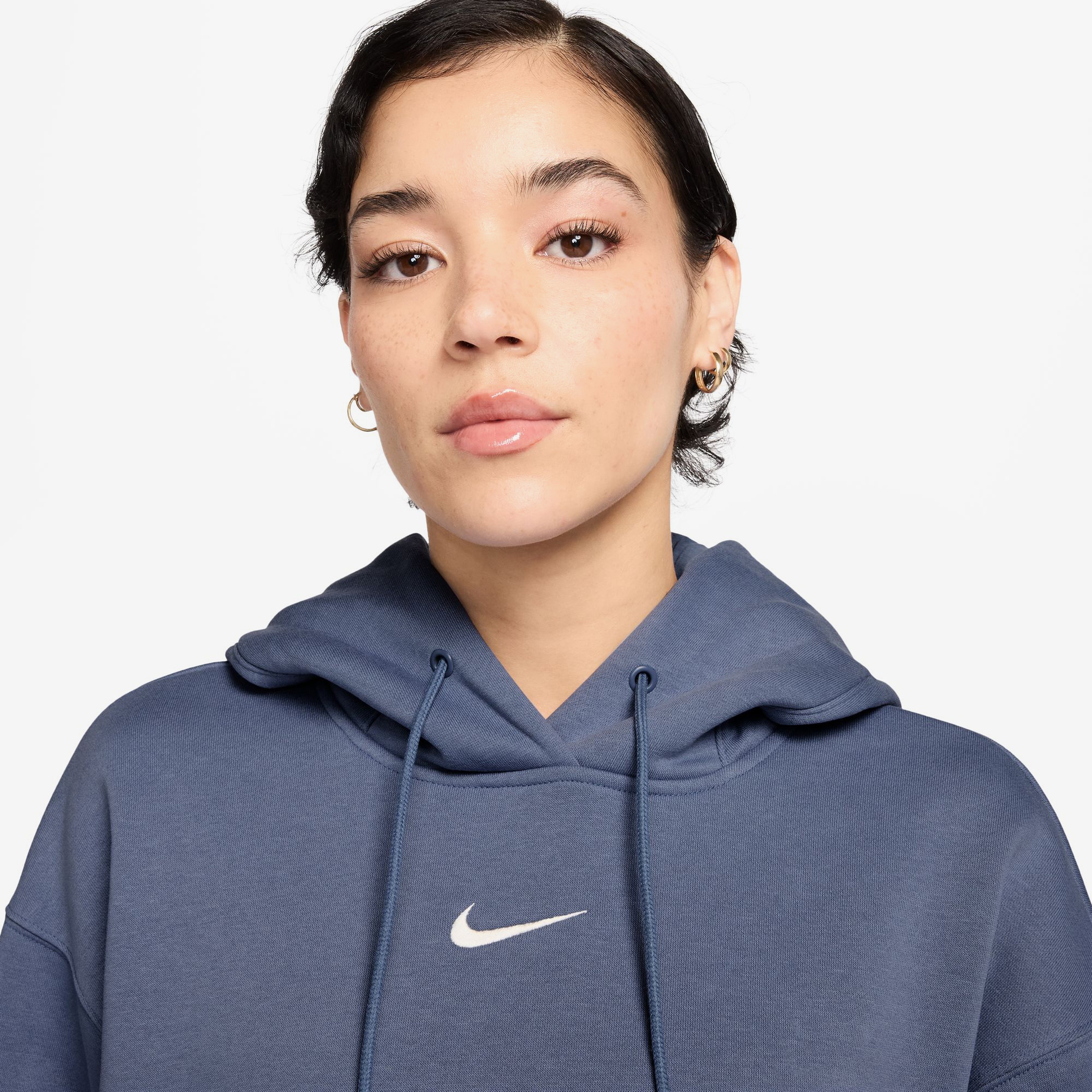 Nike Sportswear Phoenix Fleece Kadın Mavi Sweatshirt