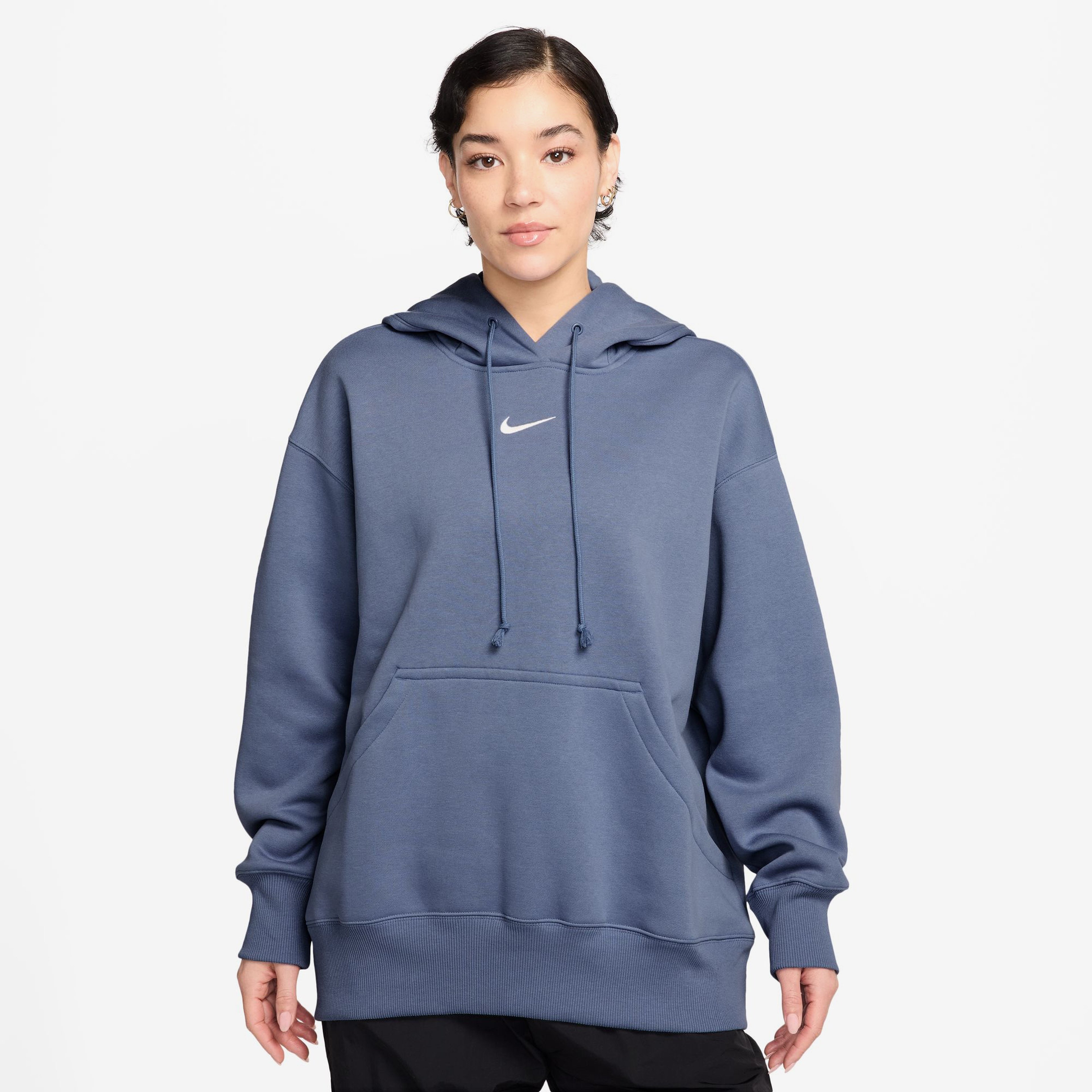 Nike Sportswear Phoenix Fleece Kadın Mavi Sweatshirt
