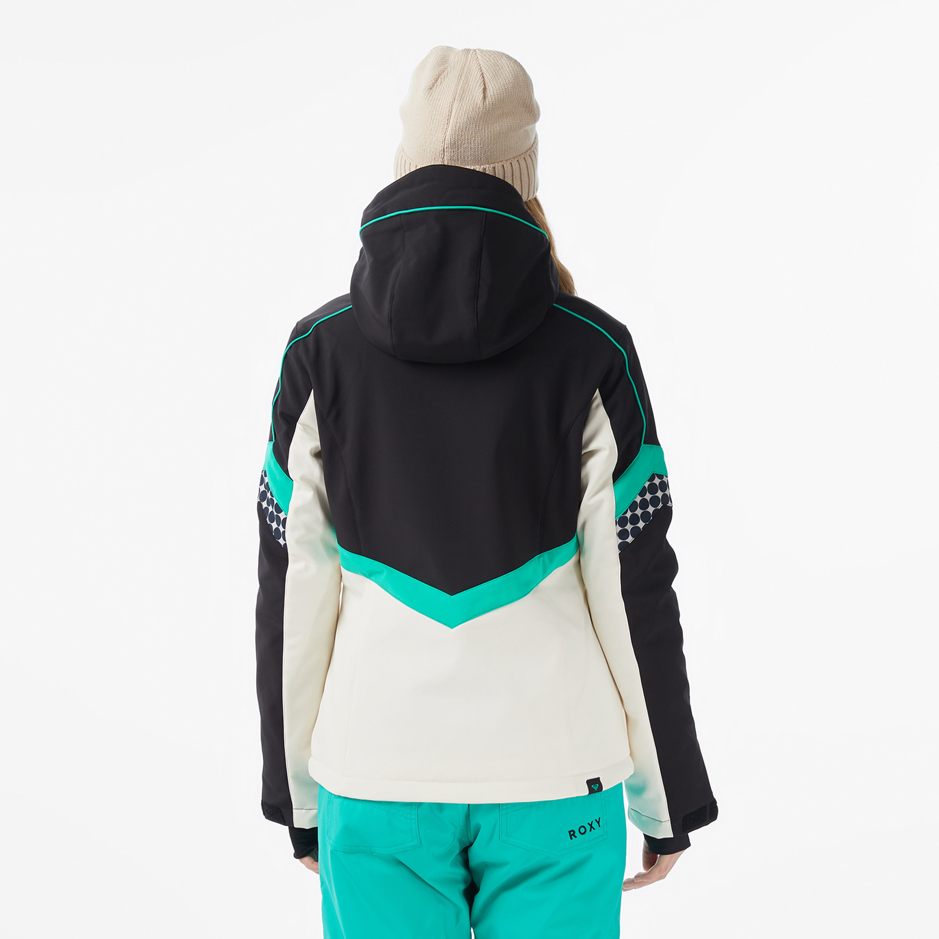 Roxy Peak Chic Softshell Kadın Gri Kayak Montu