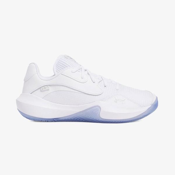 Under Armour Lockdown 7 Low Erkek Beyaz Basketbol Ayakkabısı